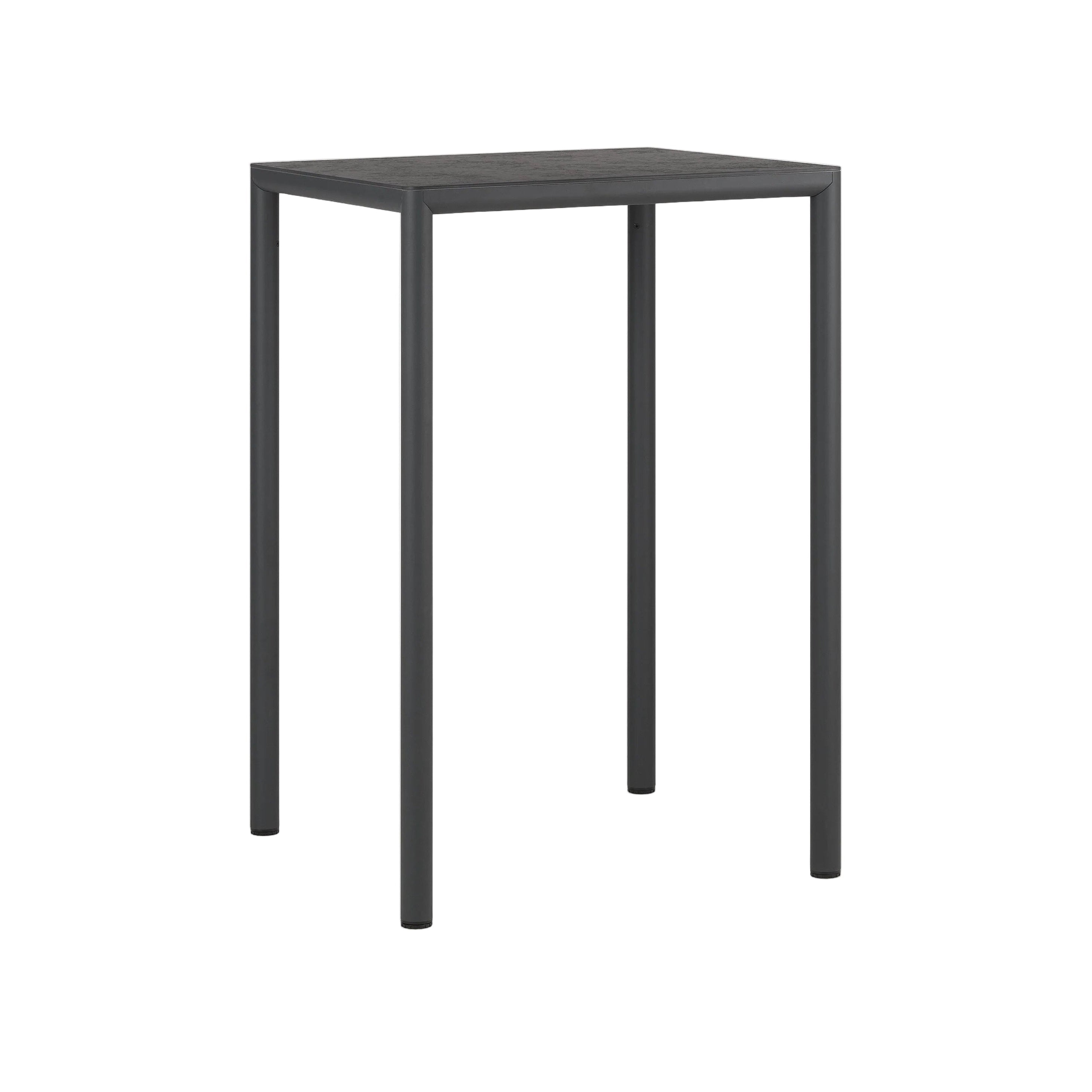 PIAVE HIGH Square Outdoor Table in Anthracite
