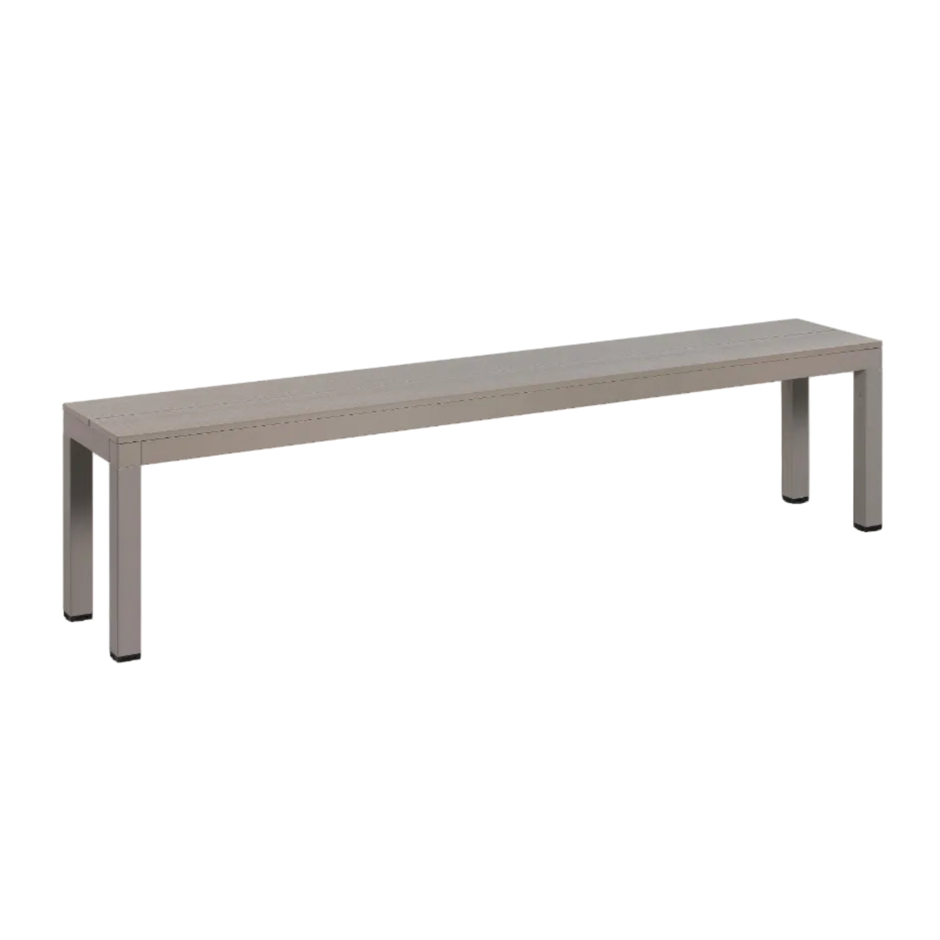 RIO taupe outdoor bench
