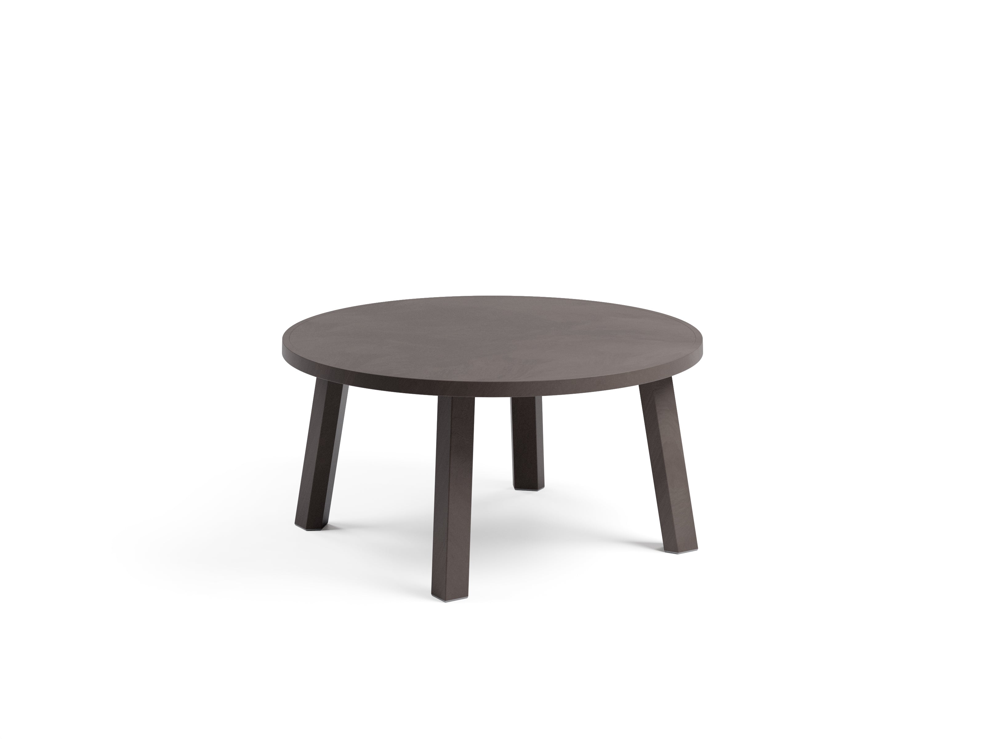 Boční venkovní kulatý stolek MAXIMO zemitě hnědý