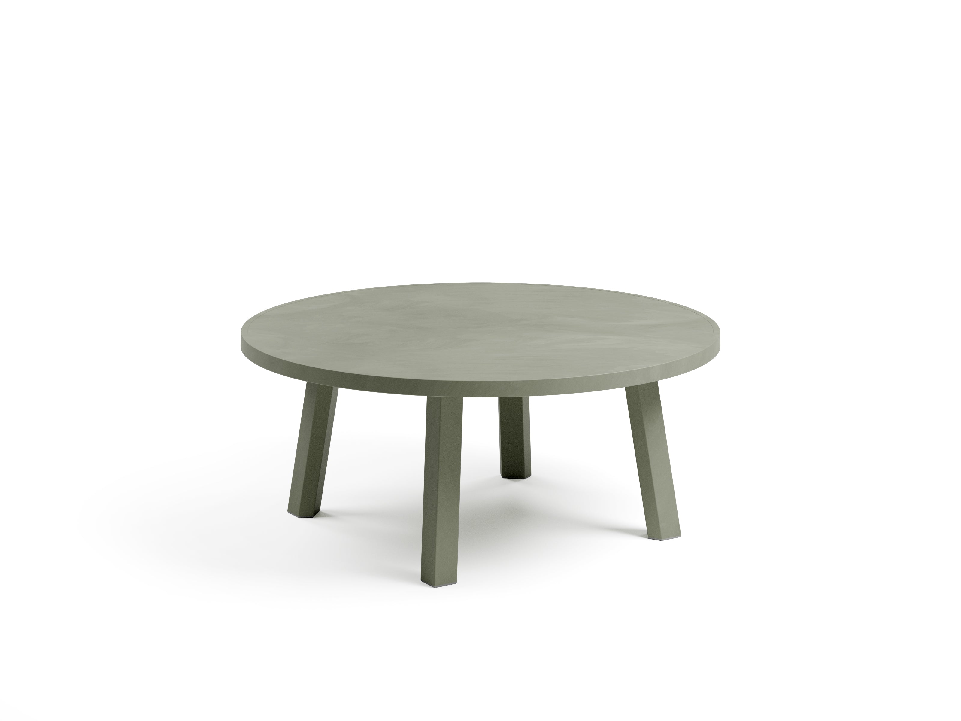 Zelený kulatý venkovní boční stolek MAXIMO