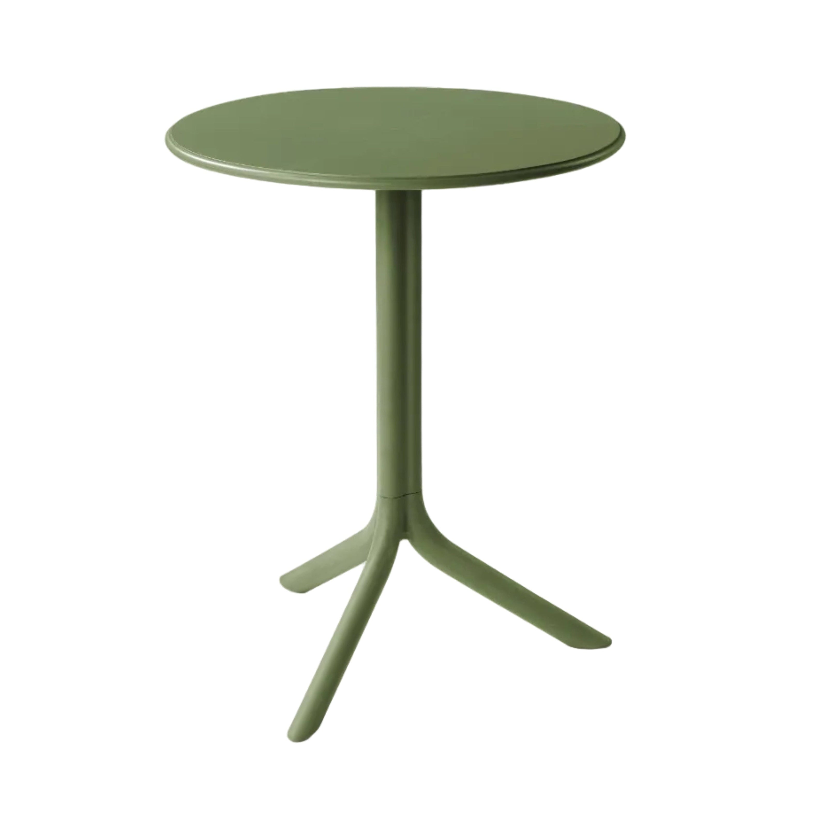 Round Outdoor Table with Height Adjustment SPRITZ Agave Green