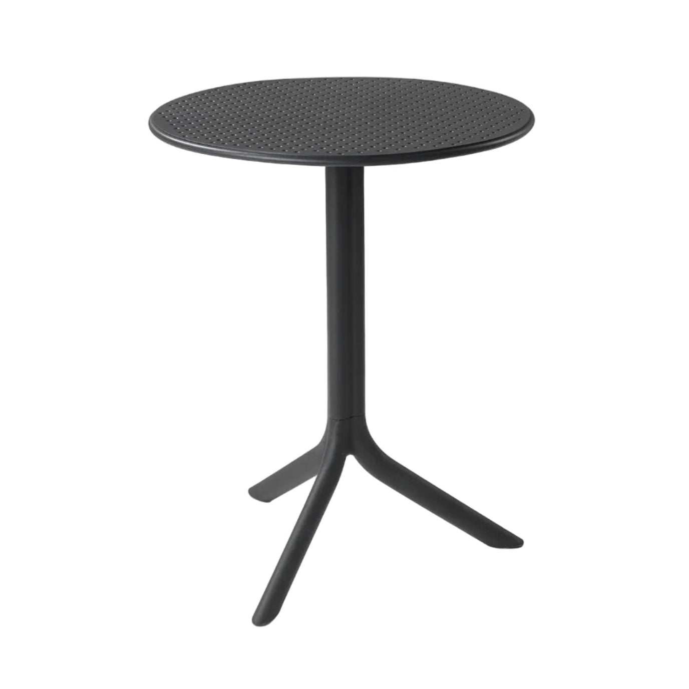 Round outdoor table with height adjustment STEP in anthracite