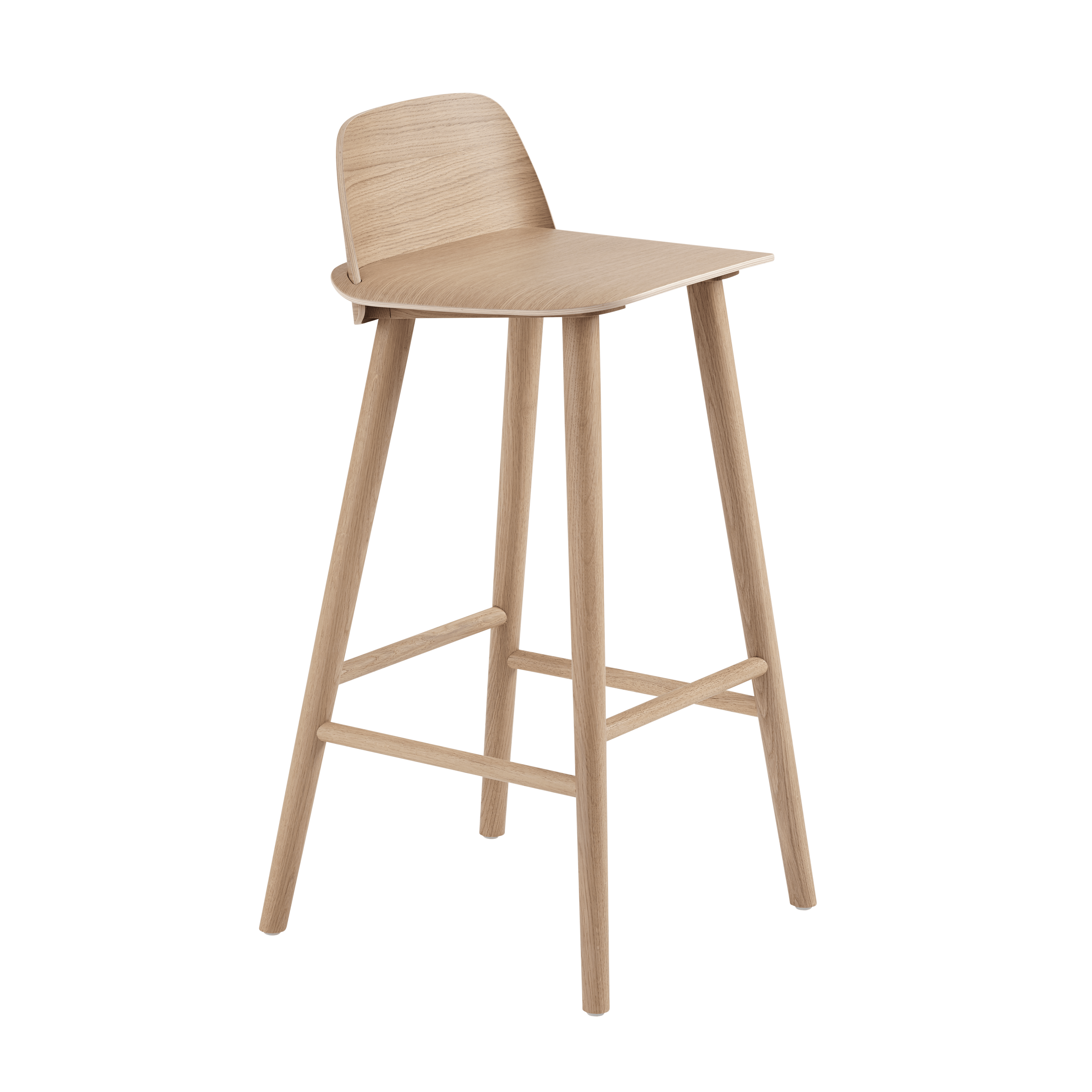 NERD Bar Stool in Oak Veneer