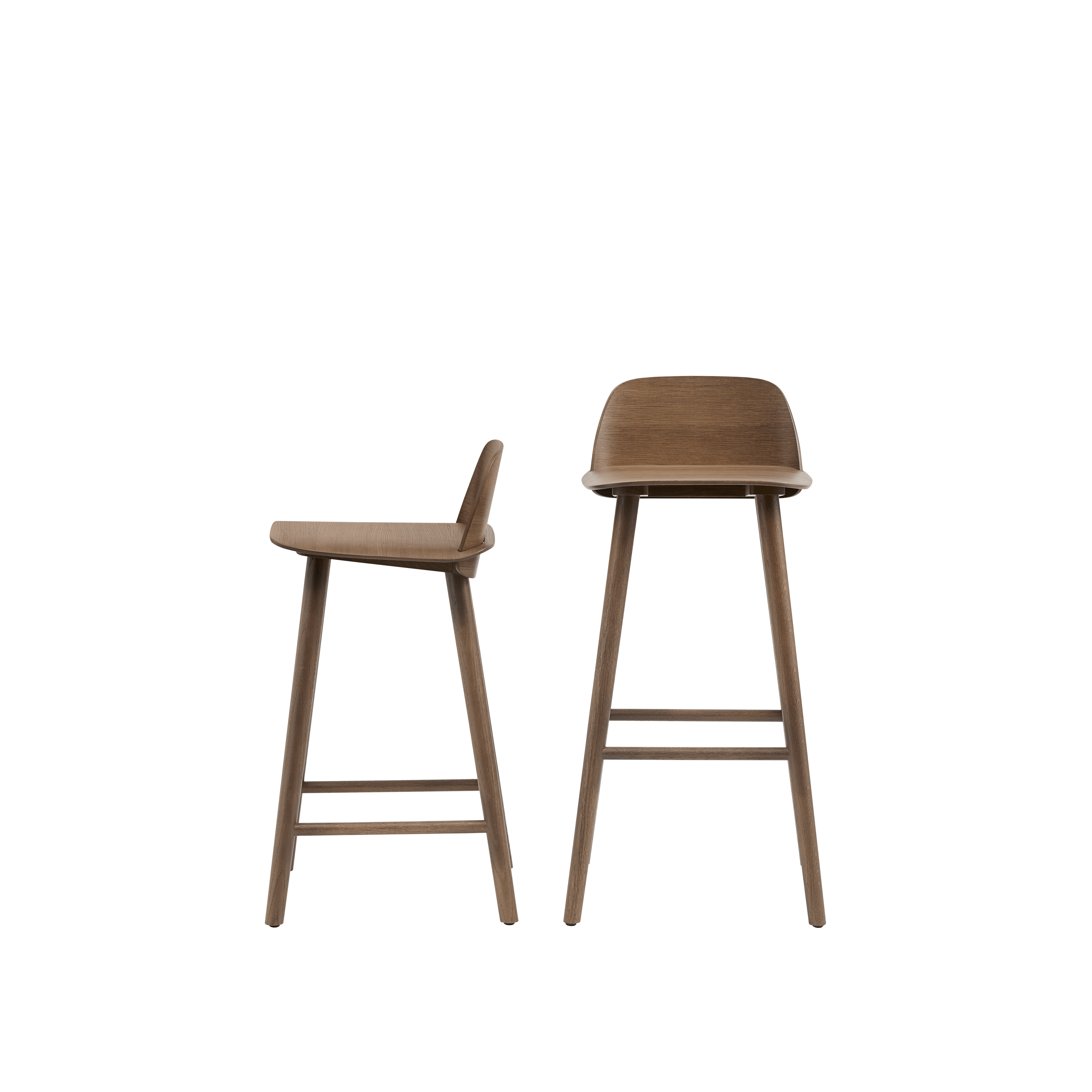 NERD Bar Stool Dark Oak Veneer