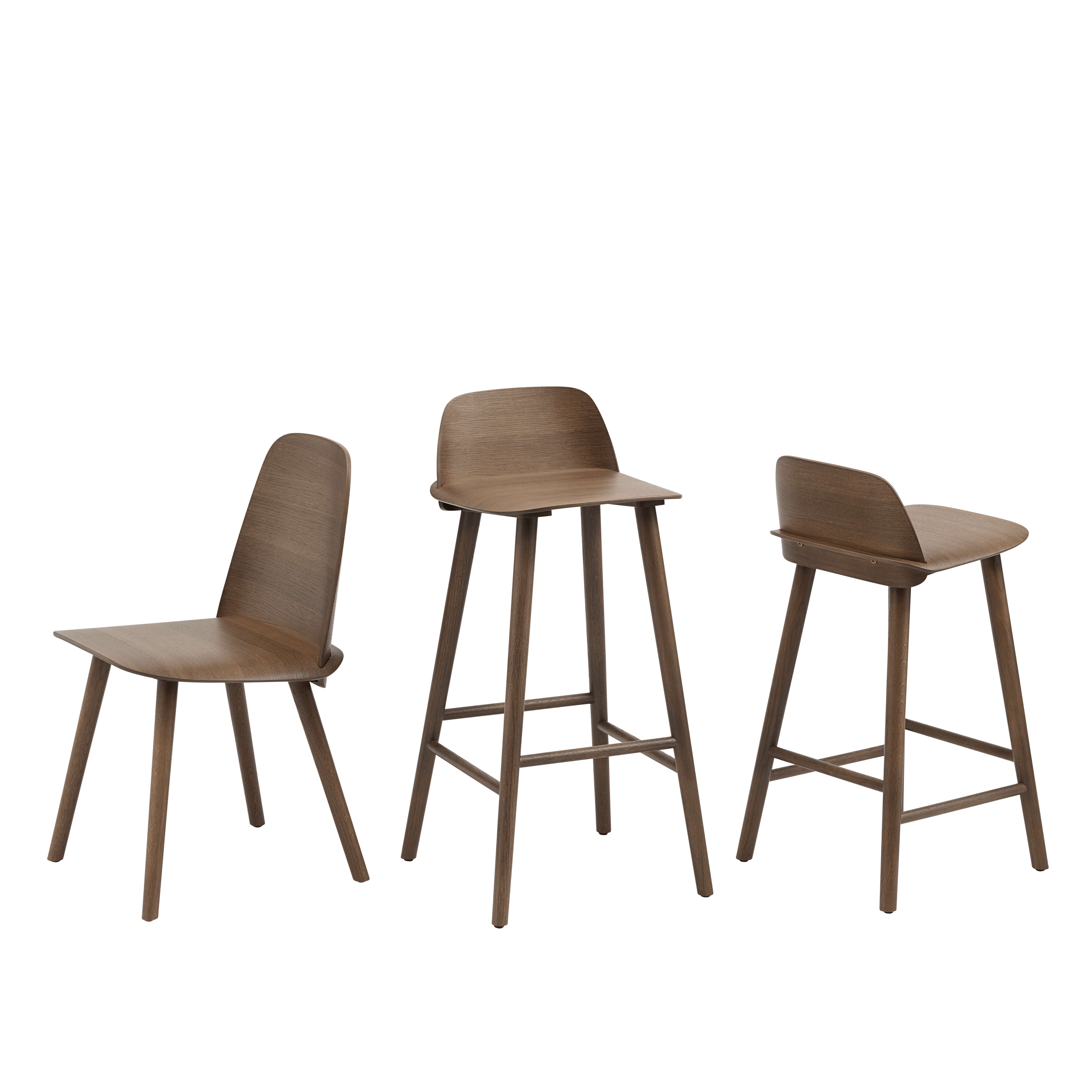 NERD Chair dark oak veneer
