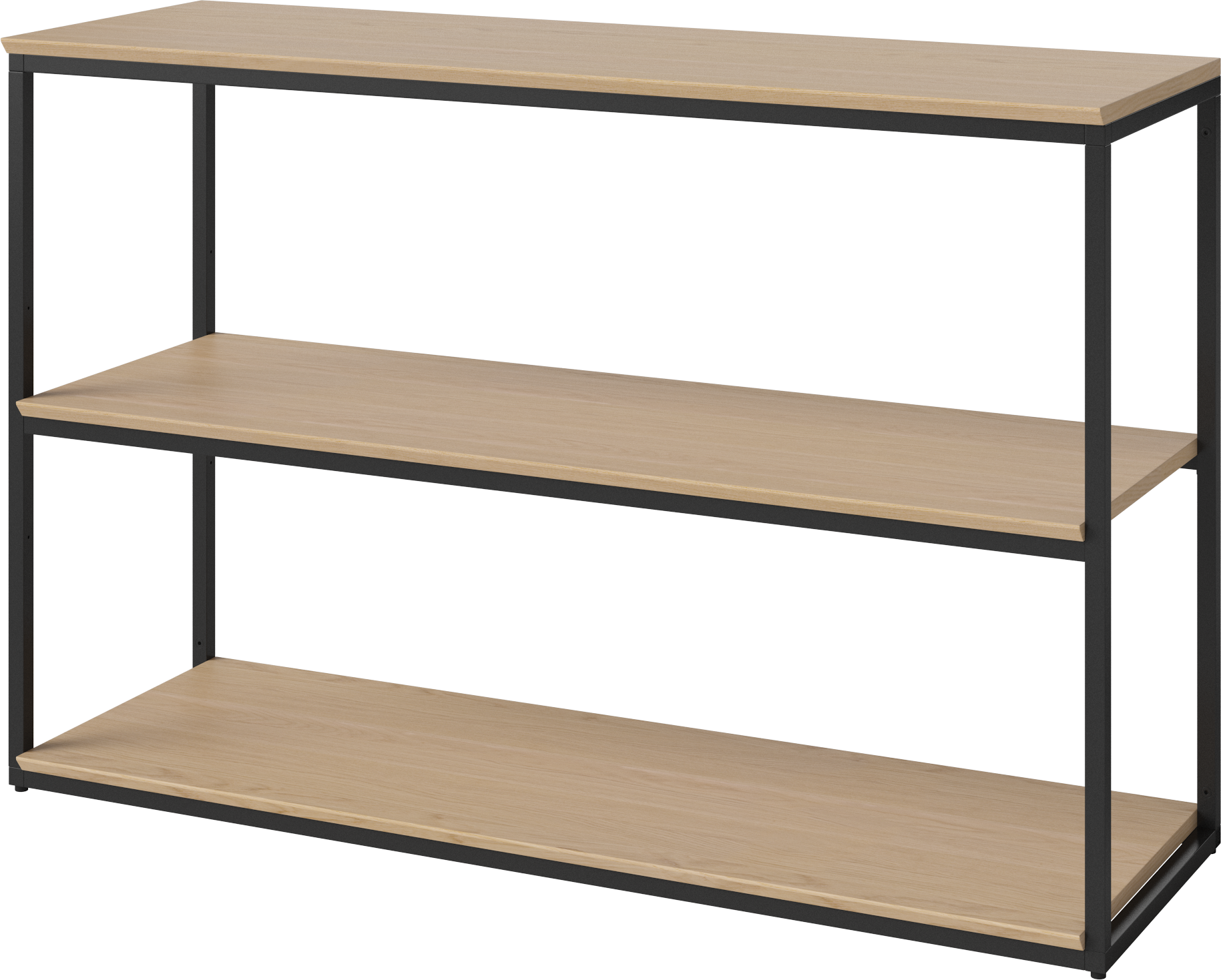 Nízký regál NEUTRA bílý dubový dýha