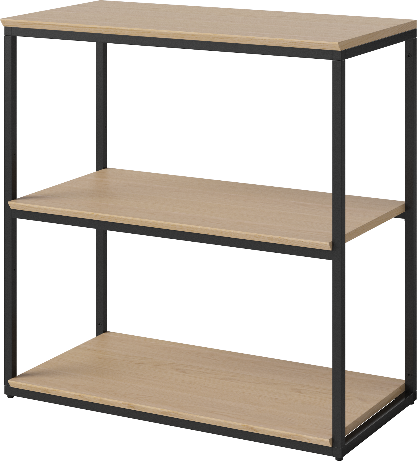 Nízký regál NEUTRA bílý dubový dýha