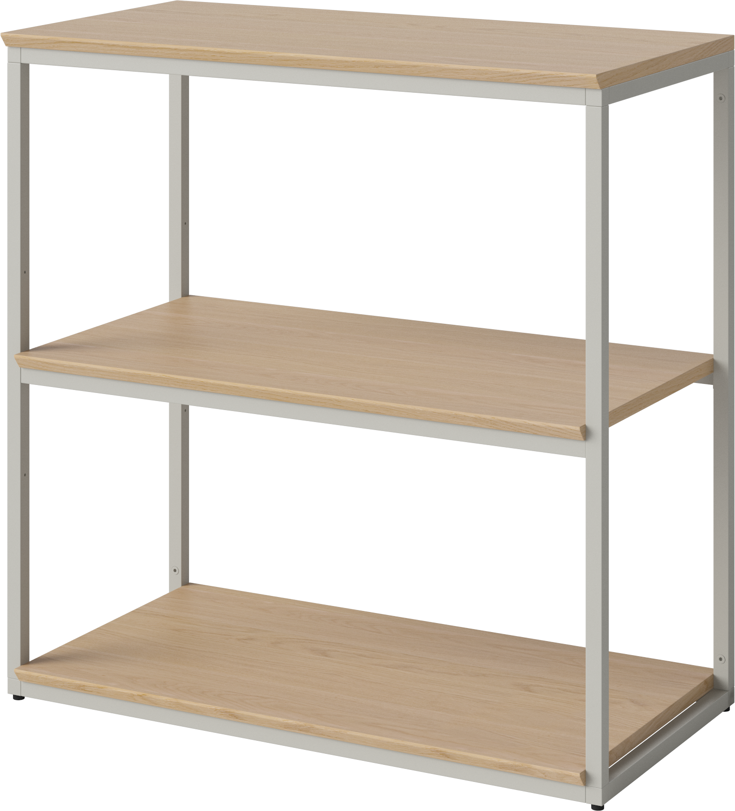 Nízký regál NEUTRA bílý dubový dýha