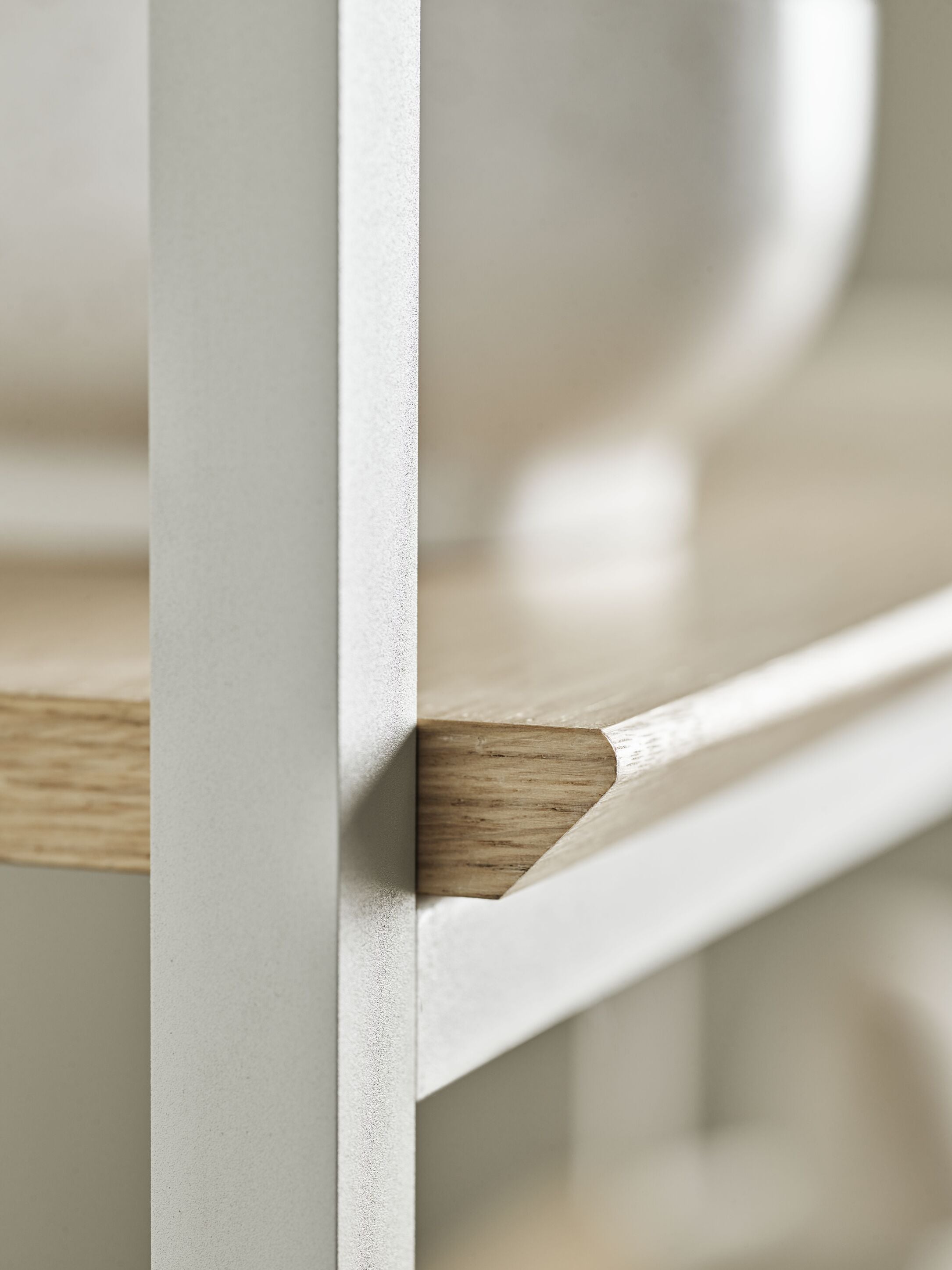 Nízký regál NEUTRA bílý dubový dýha