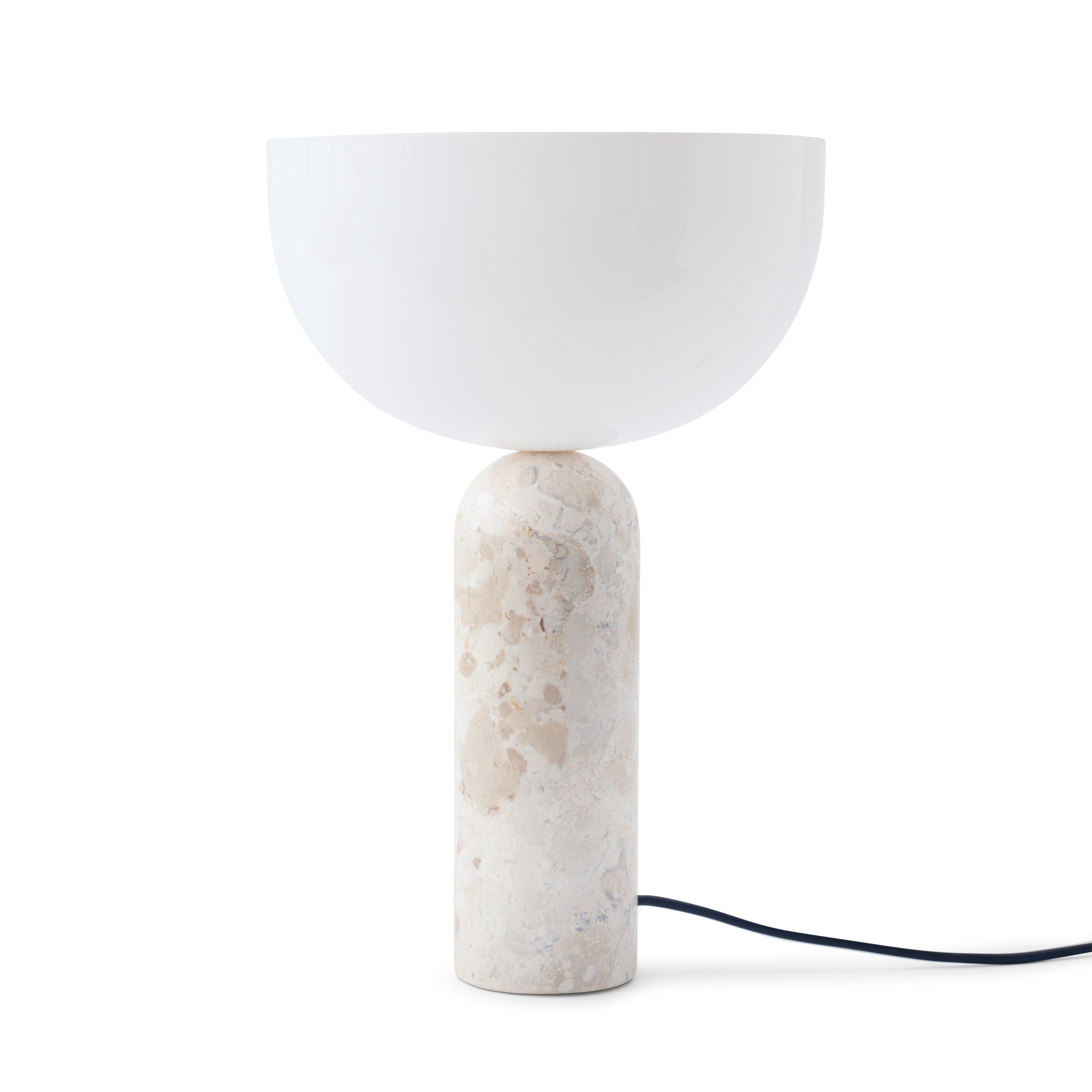 Stolní lampa KIZU krémový mramor