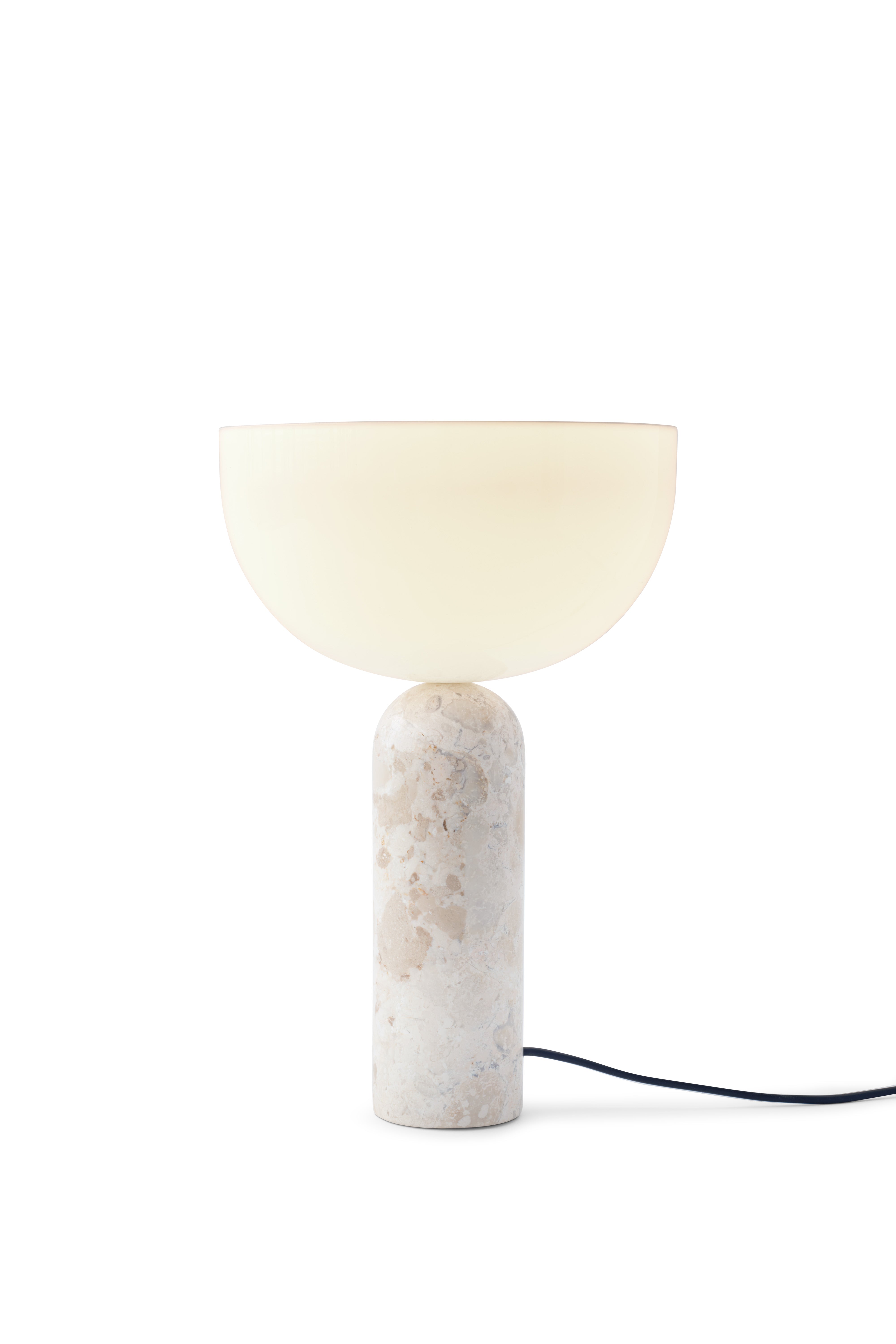 Stolní lampa KIZU krémový mramor