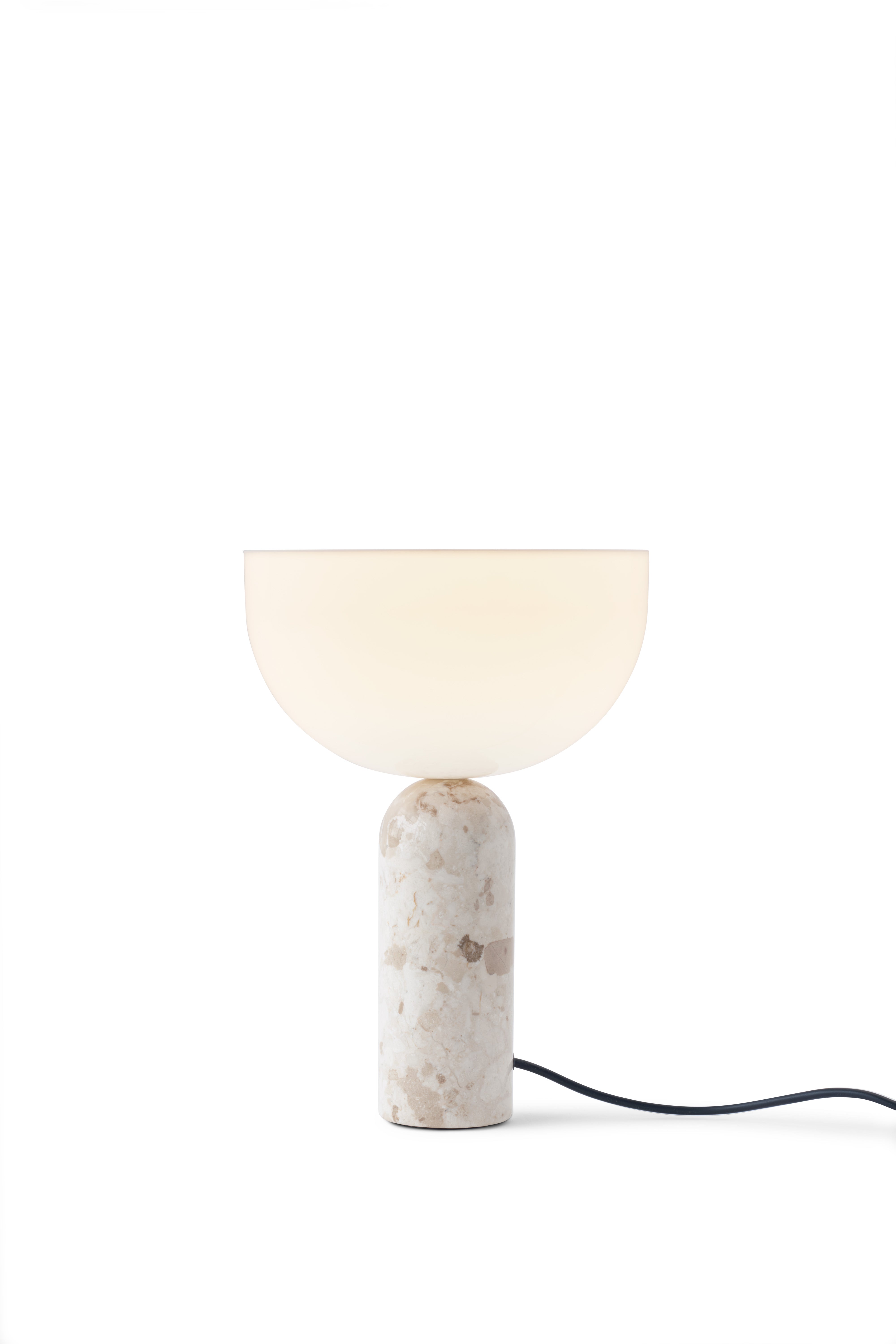 Stolní lampa KIZU krémový mramor