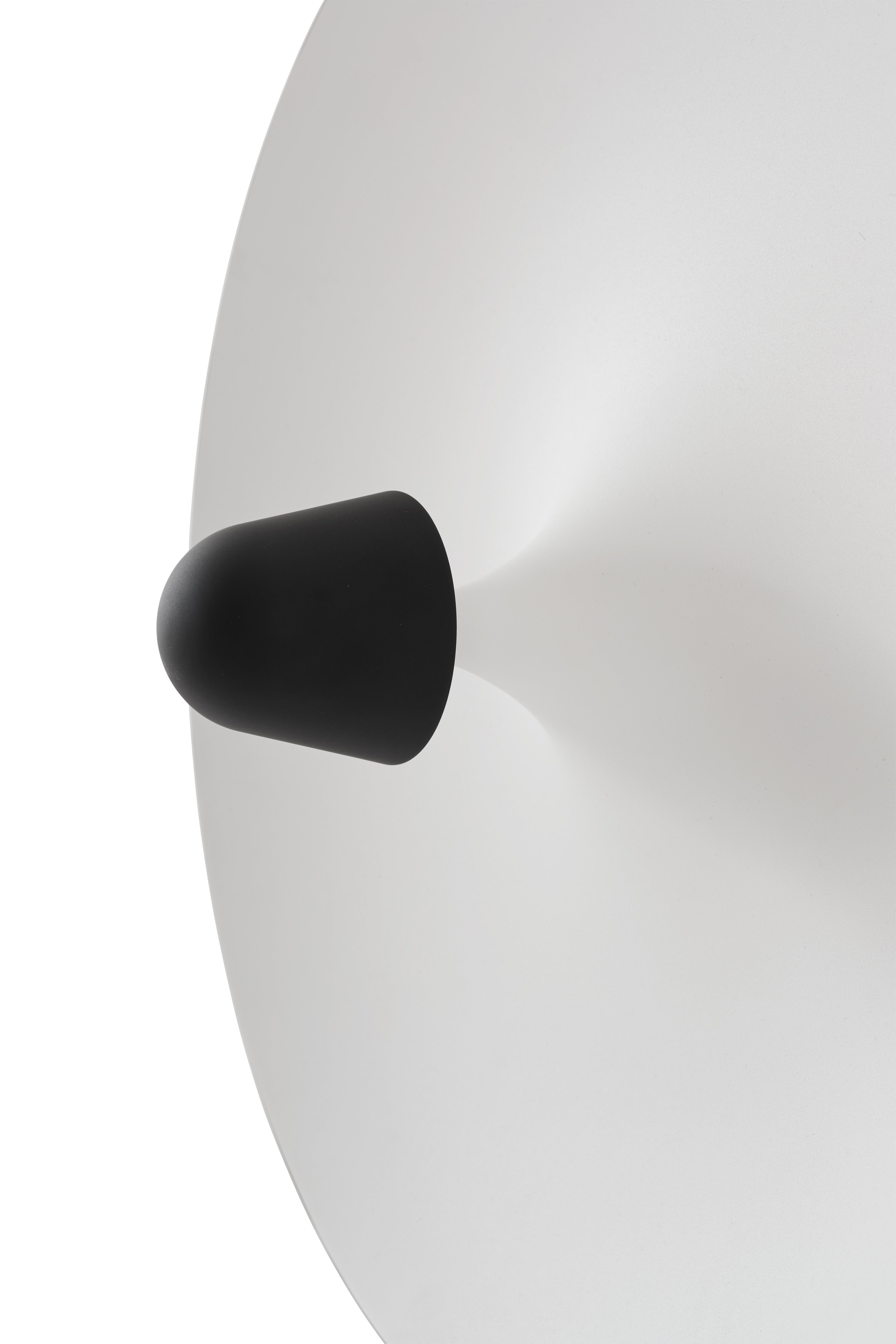 Nástěnná lampa KANTARELL černá s bílým povrchem