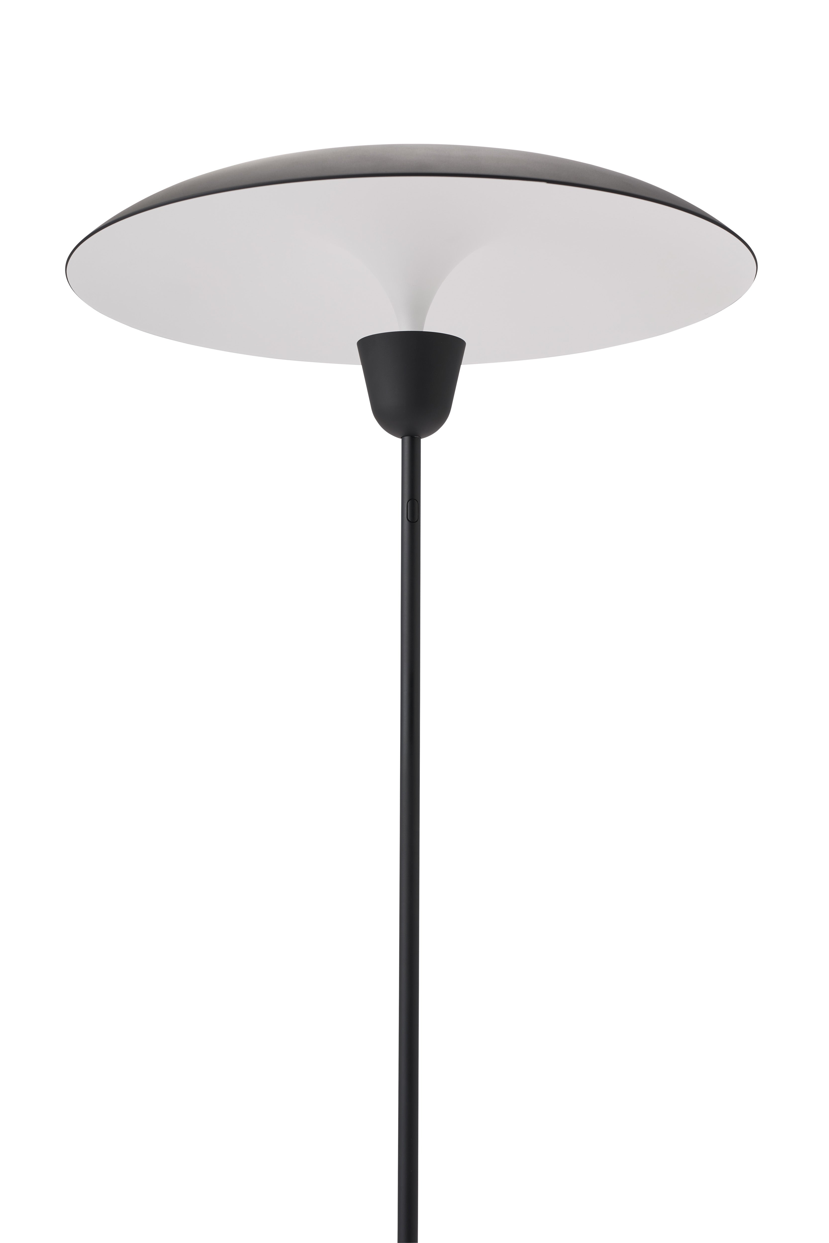 Stojací lampa KANTARELL černá s bílým povrchem