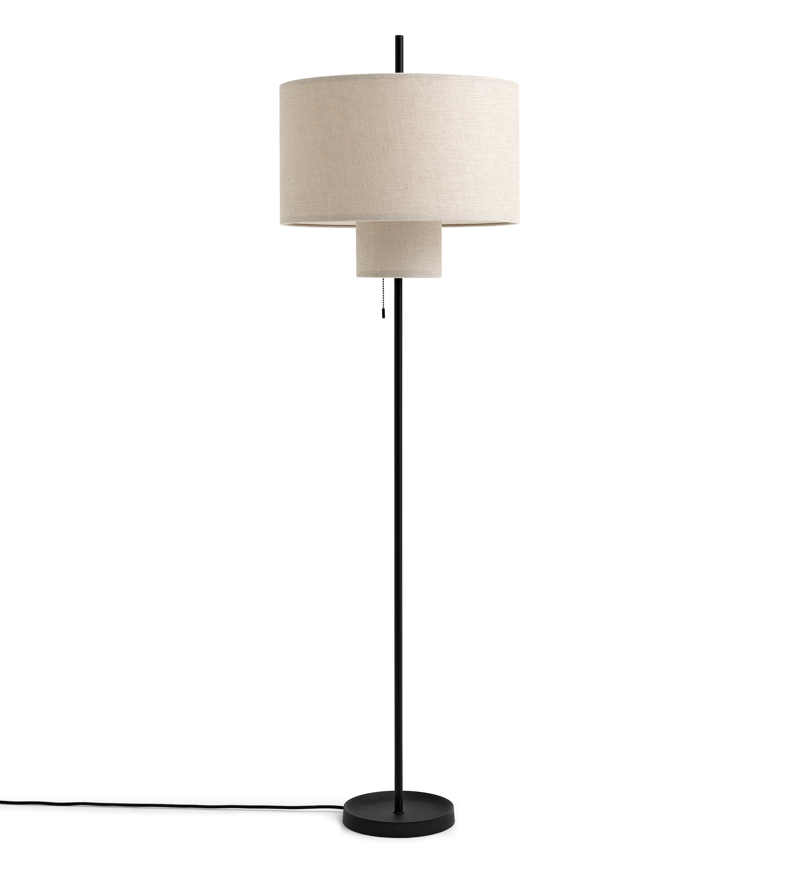 Beige margin floor lamp