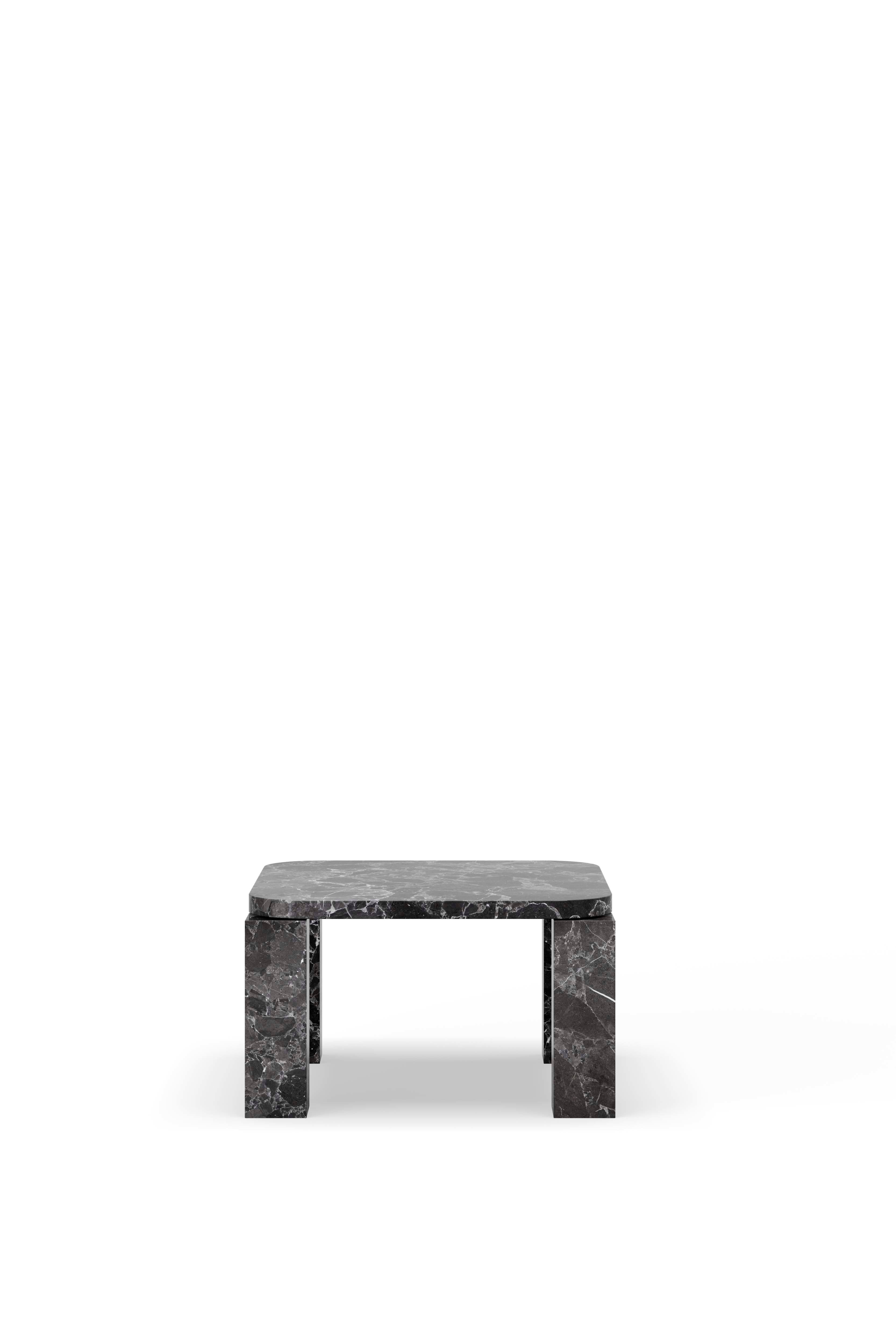 ATLAS black marble coffee table