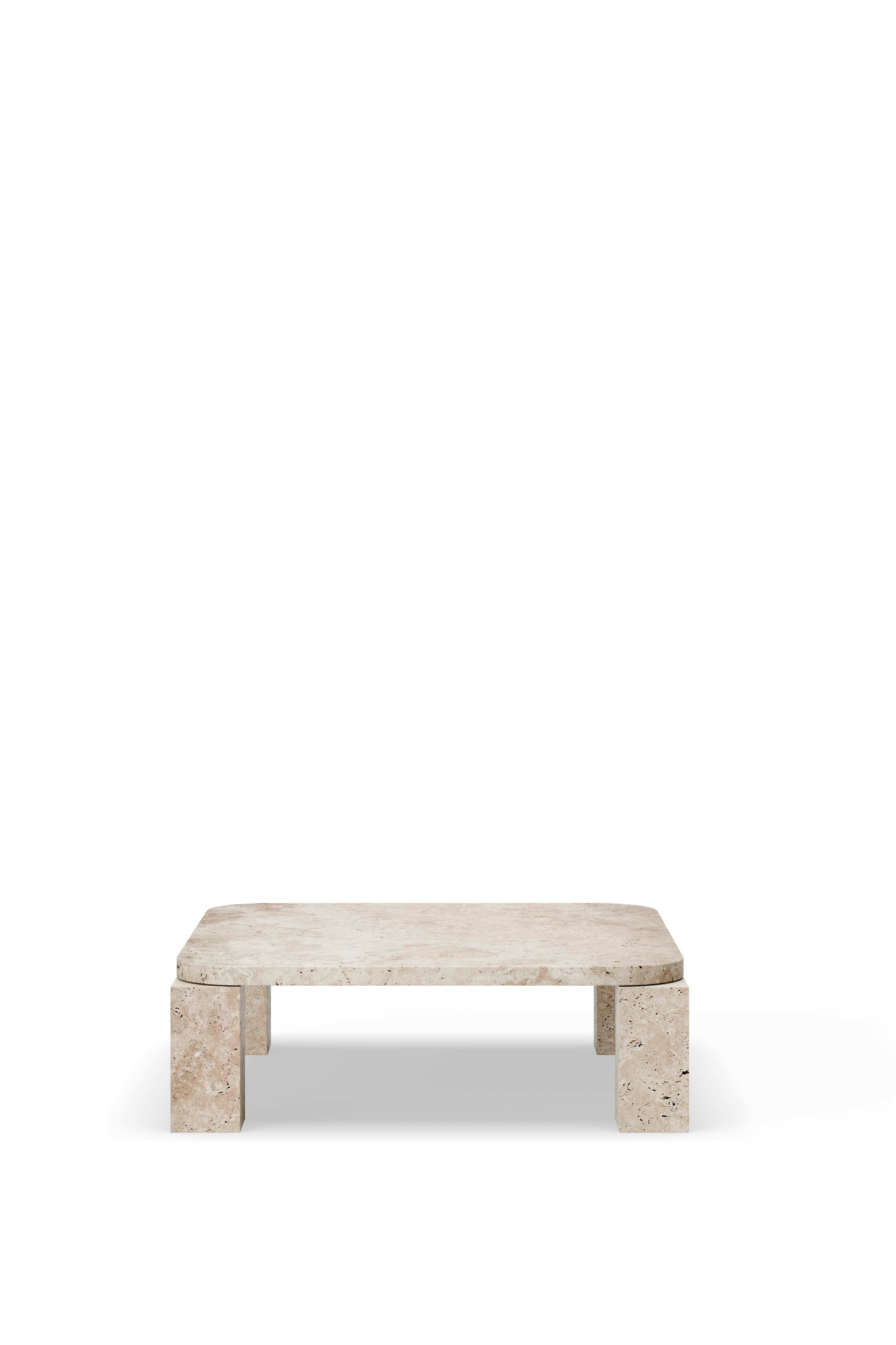 Coffee table Atlas travertine