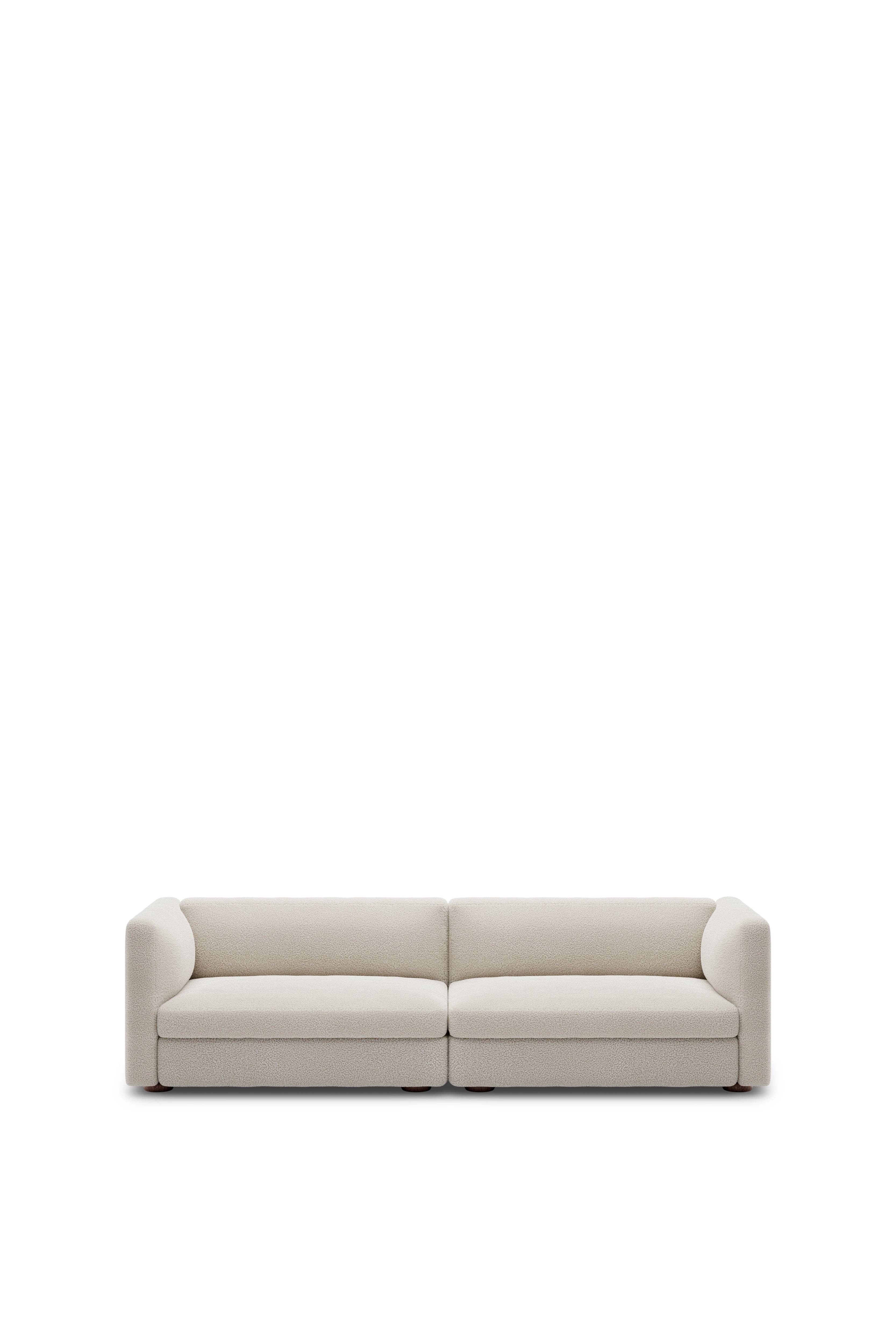 Modular sofa CODA - end element wide right -hand upholstered