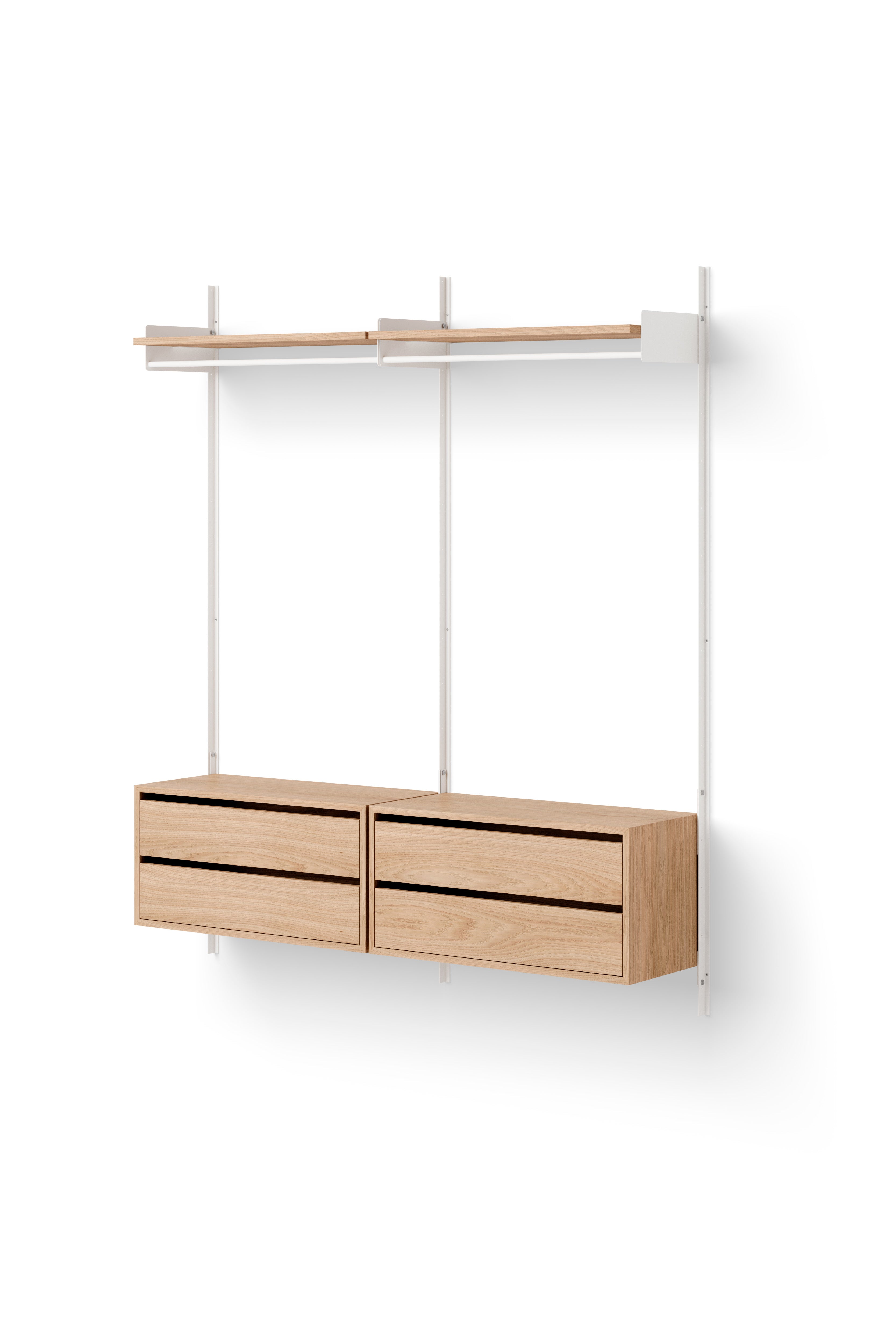 Hanging cabinet with drawers New Works Oak Veneer