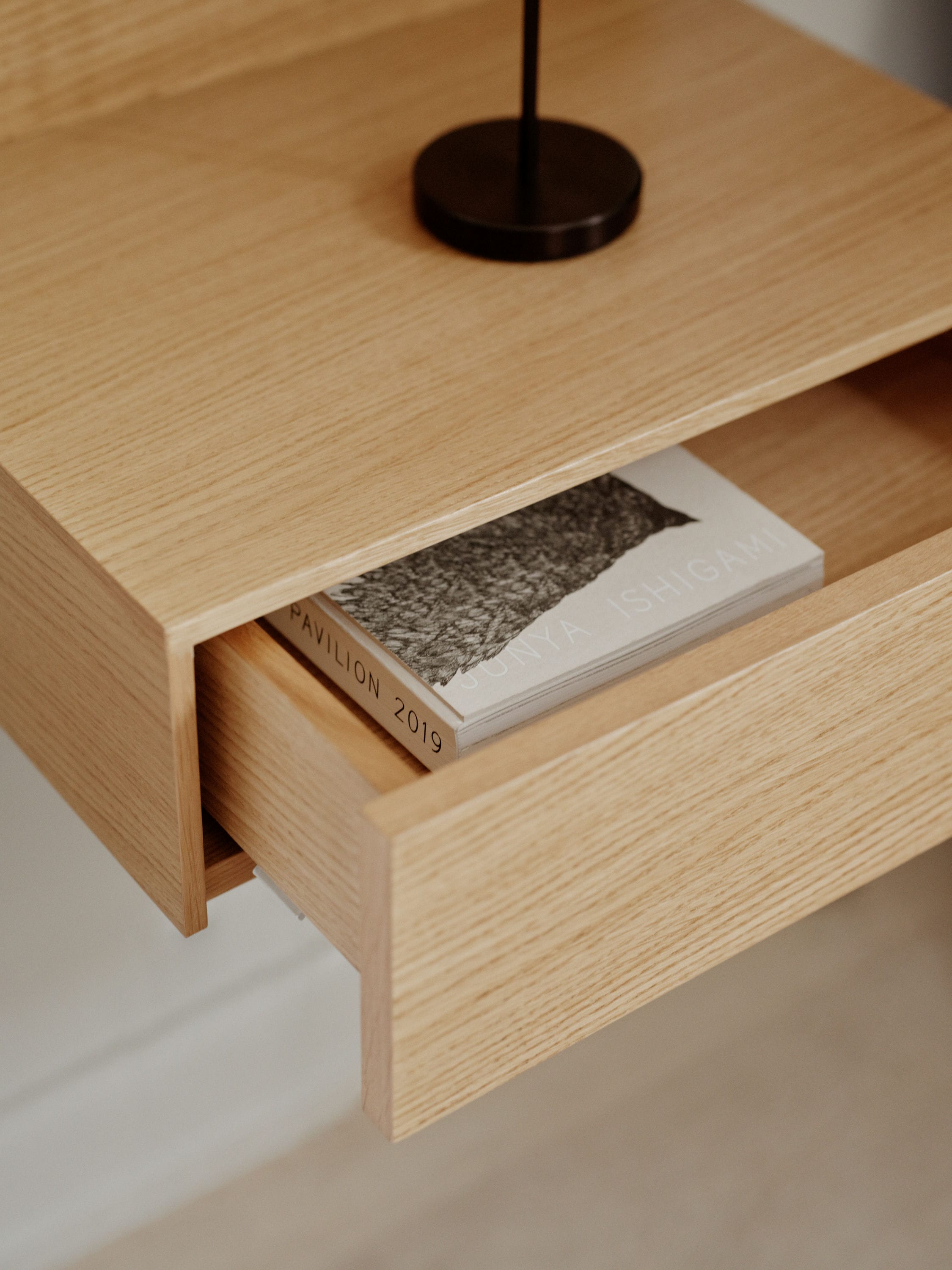 Tana oak veneer hanging cabinet