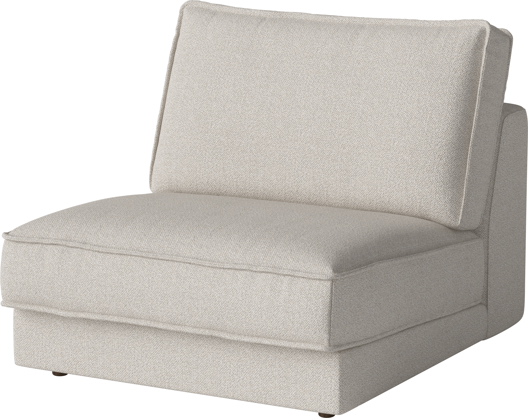 Modulární pohovka NOORA - střední modul s tmavým podstavcem