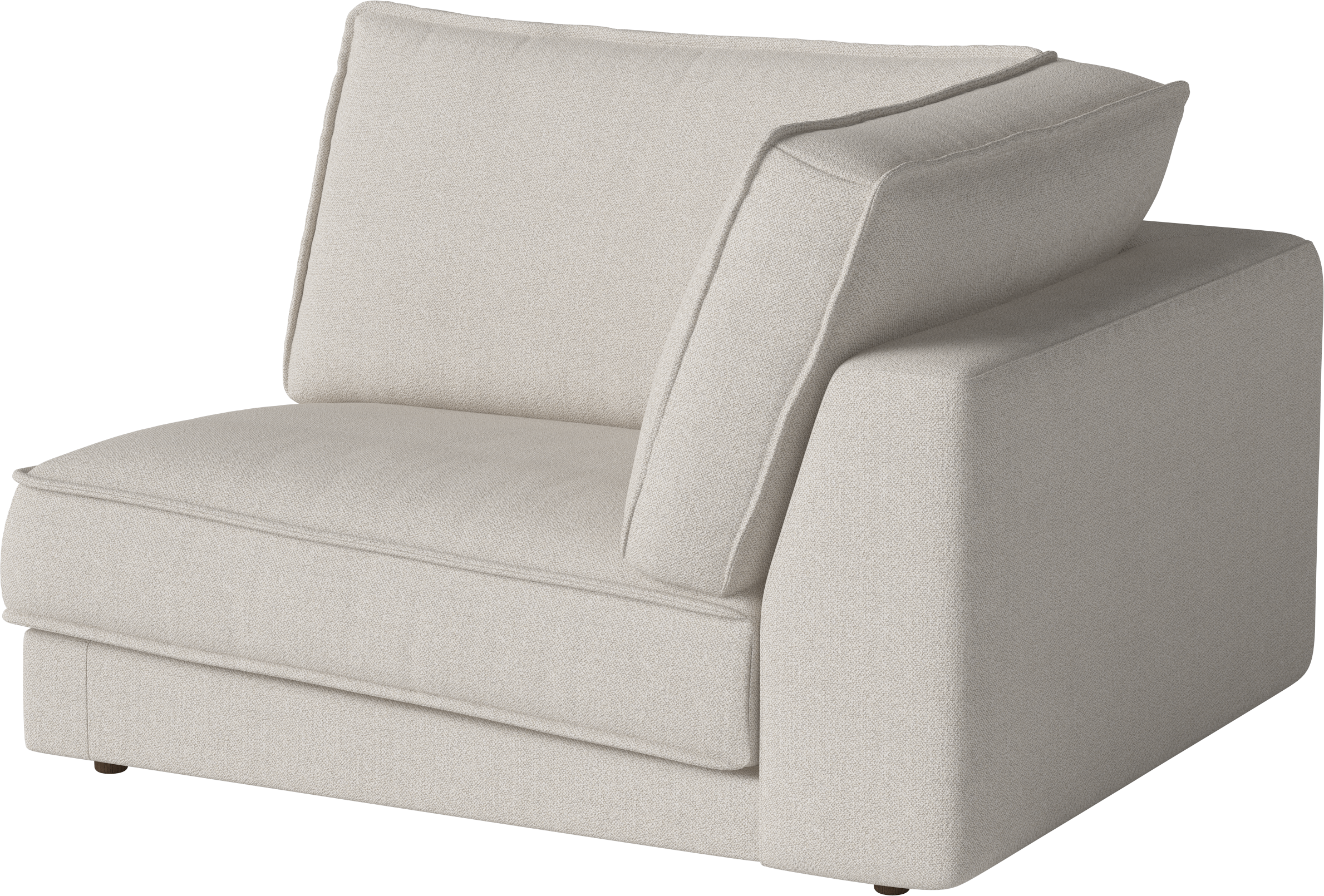 NOORA modular sofa - a corner module with a dark base