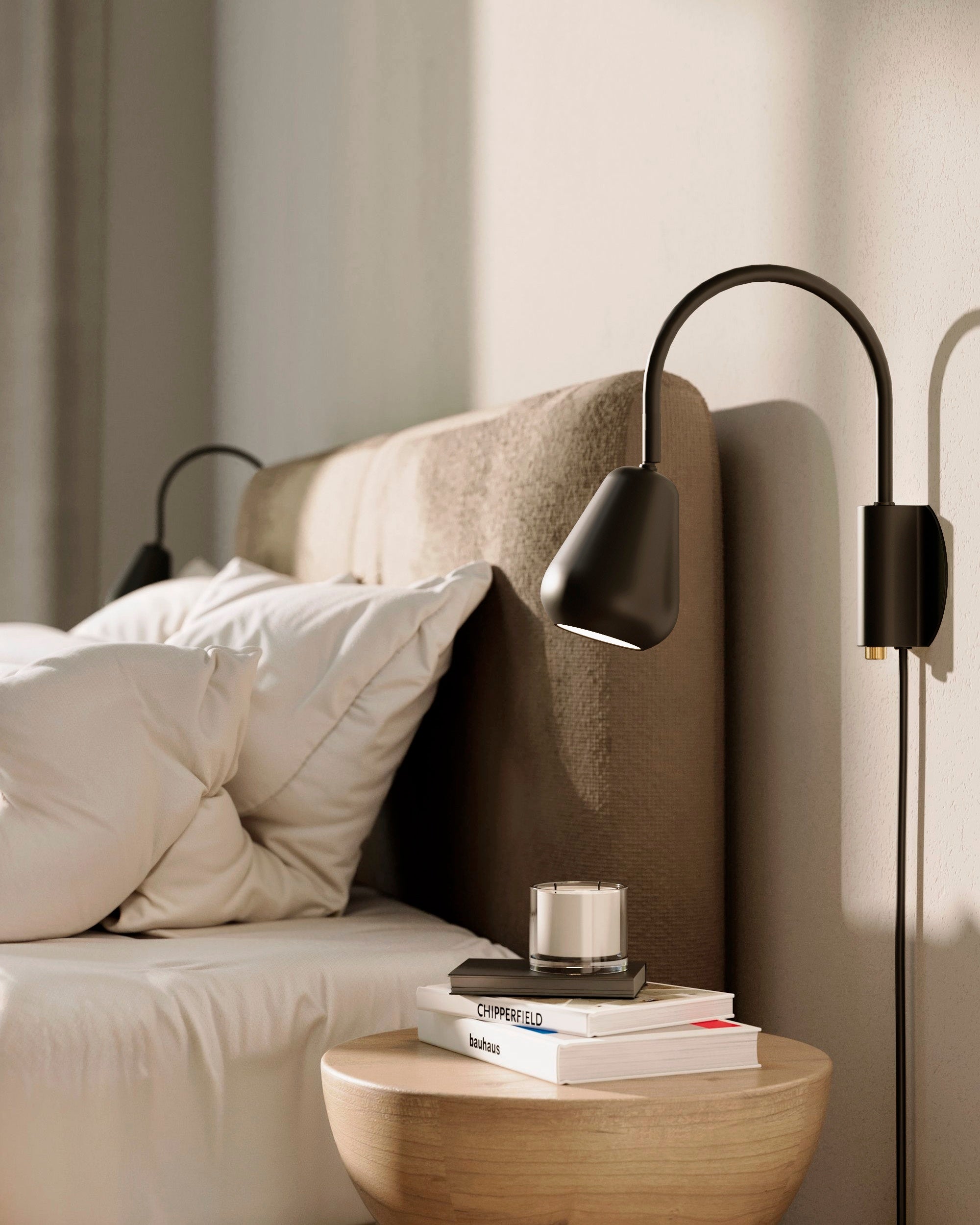 Nastavitelná nástěnná lampa ANOLI černá