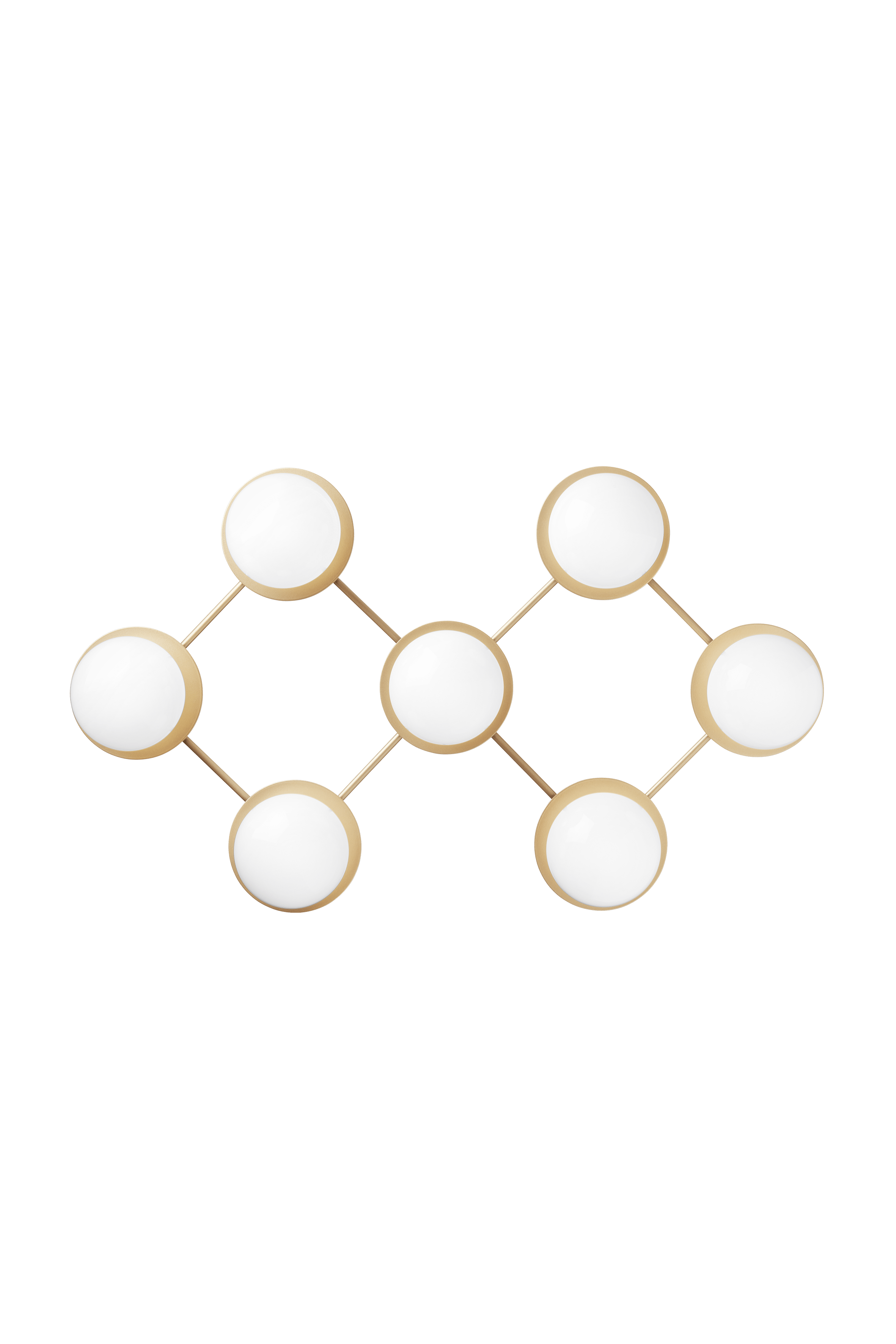 LIILA Wall Lamp 7 Gold with Opal Glass