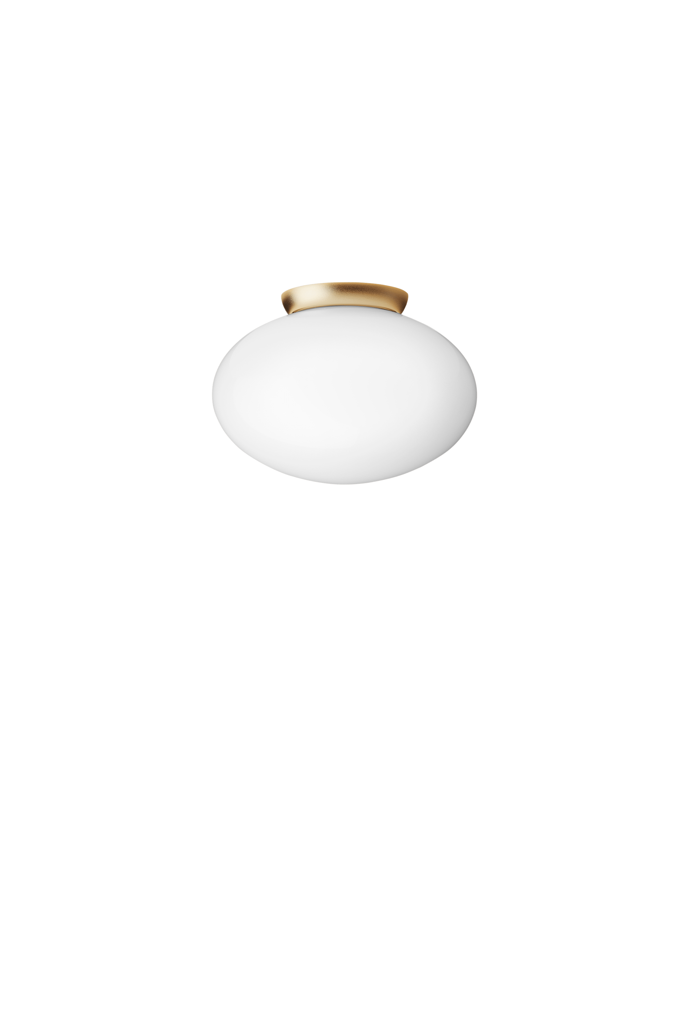 Lampa sufitowa RIZZATTO 301 mosiężny z opalowym szkłem – styl minimalistyczny
