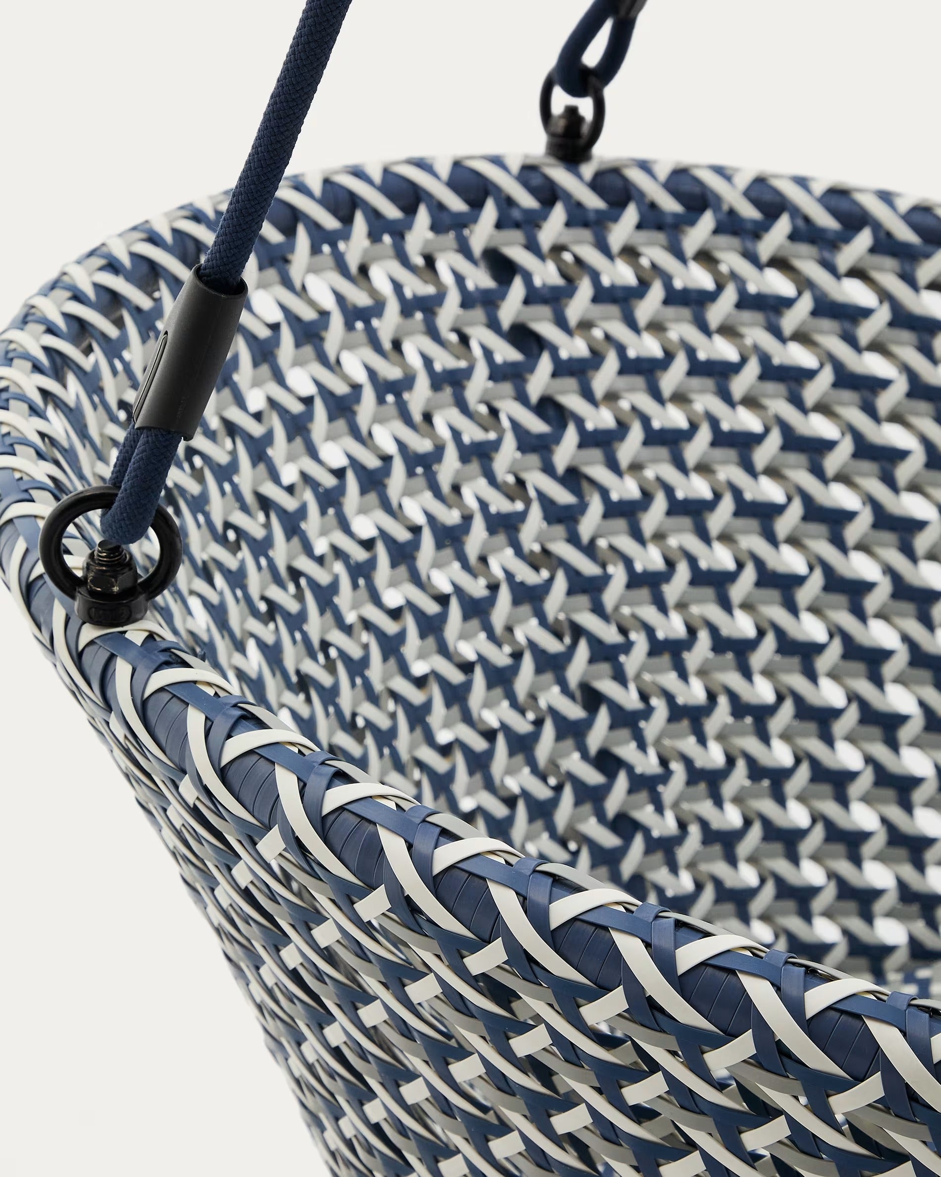 Chair suspended blue salt