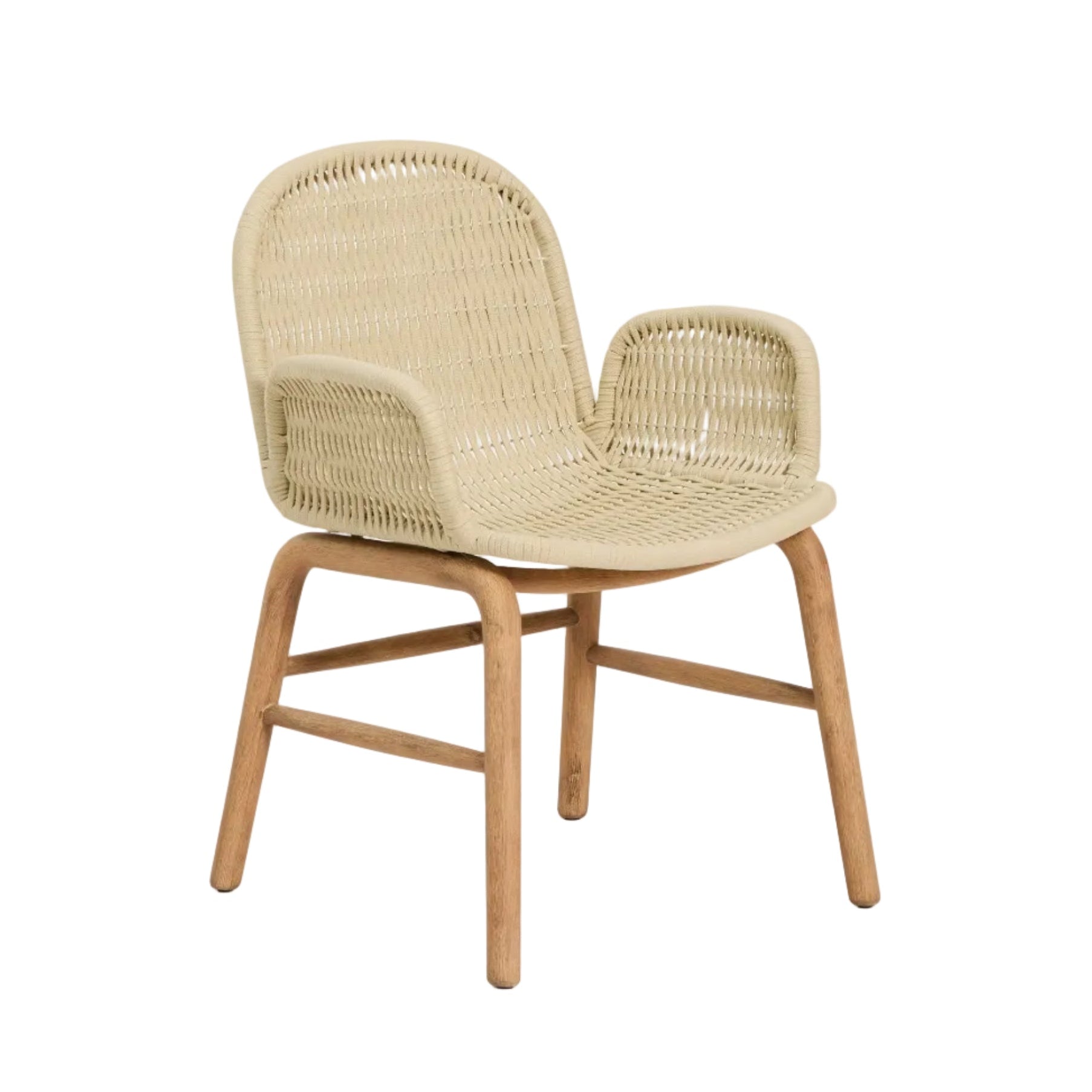 Zahradní křeslo s opěrkami ALIPA ecru
