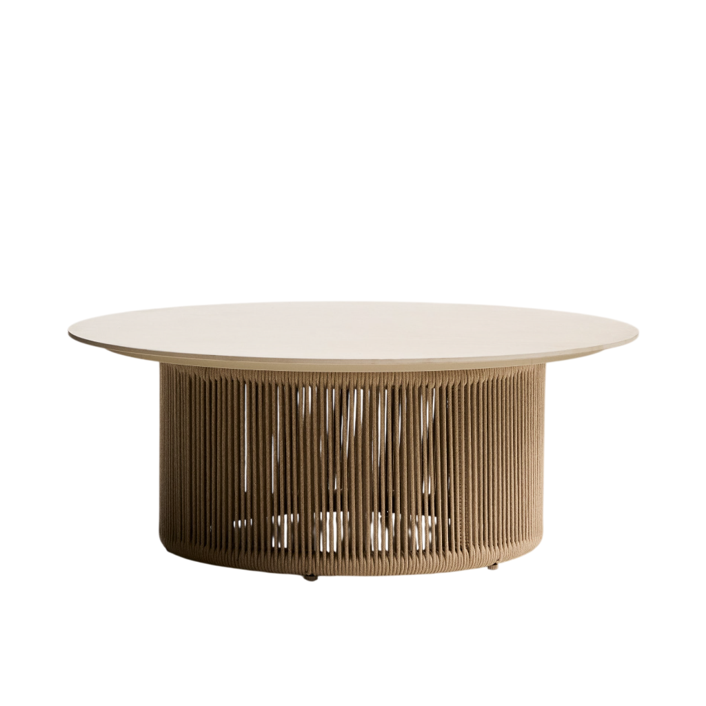 Zahradní konferenční stolek OROSEI ecru s béžovou barvou