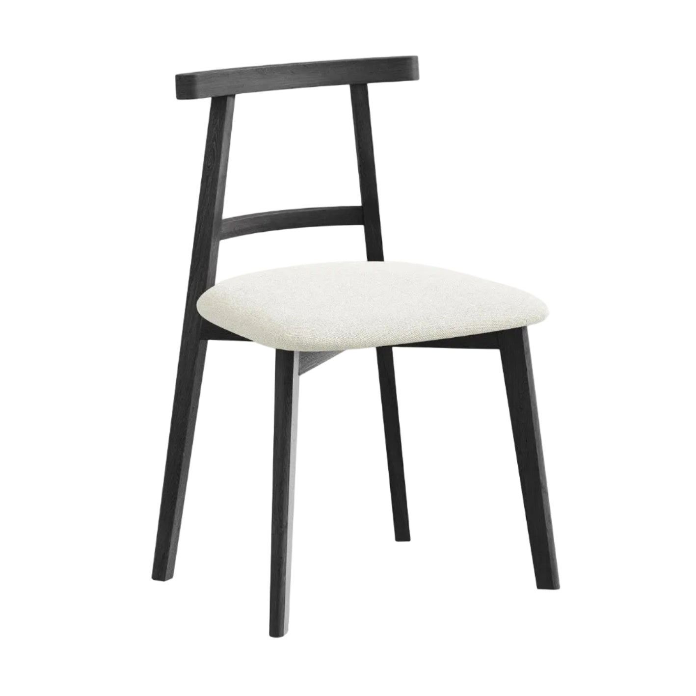 Židle OHELO béžová s černým bukovým podstavcem