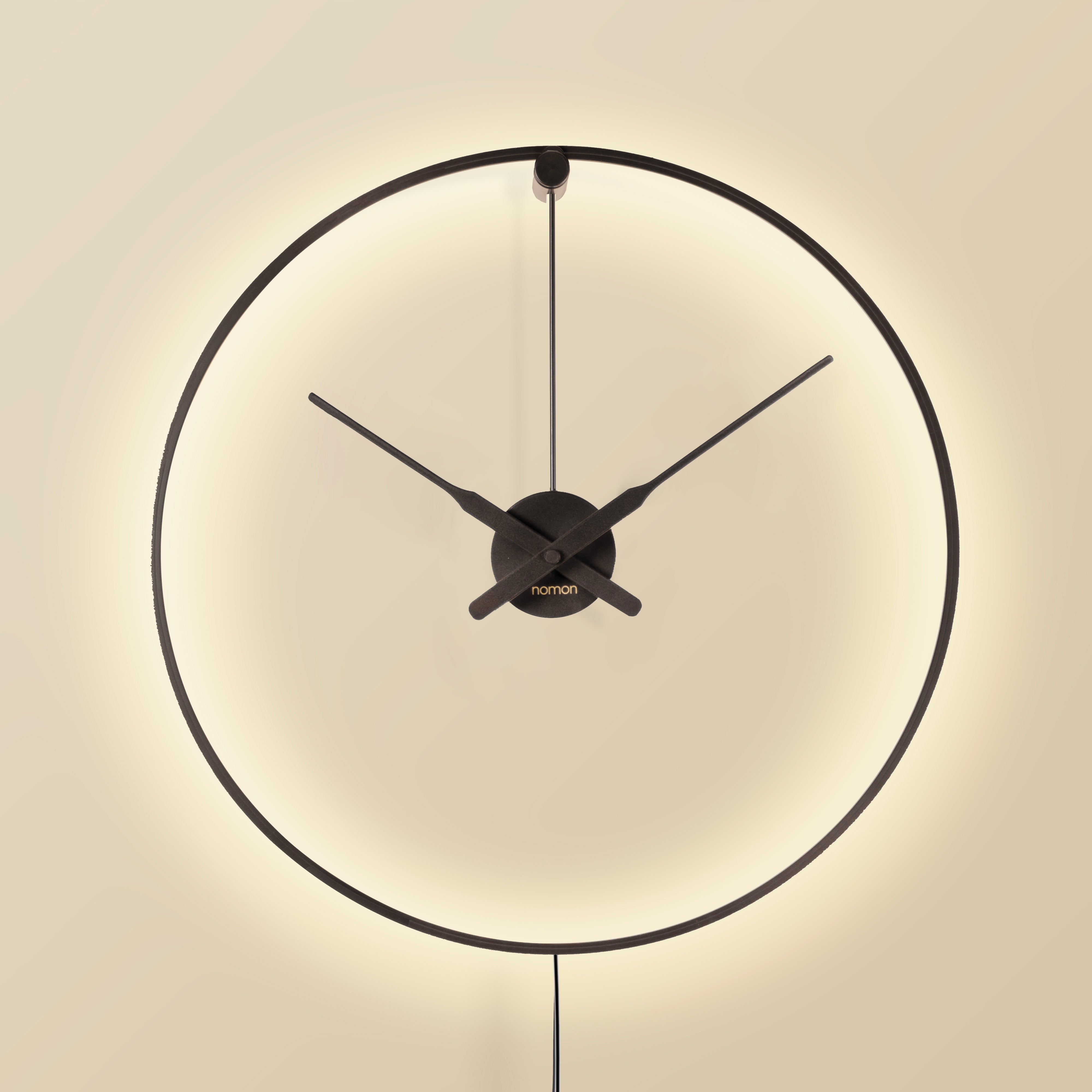 Illuminated Floor Clock OMBRA MINI black