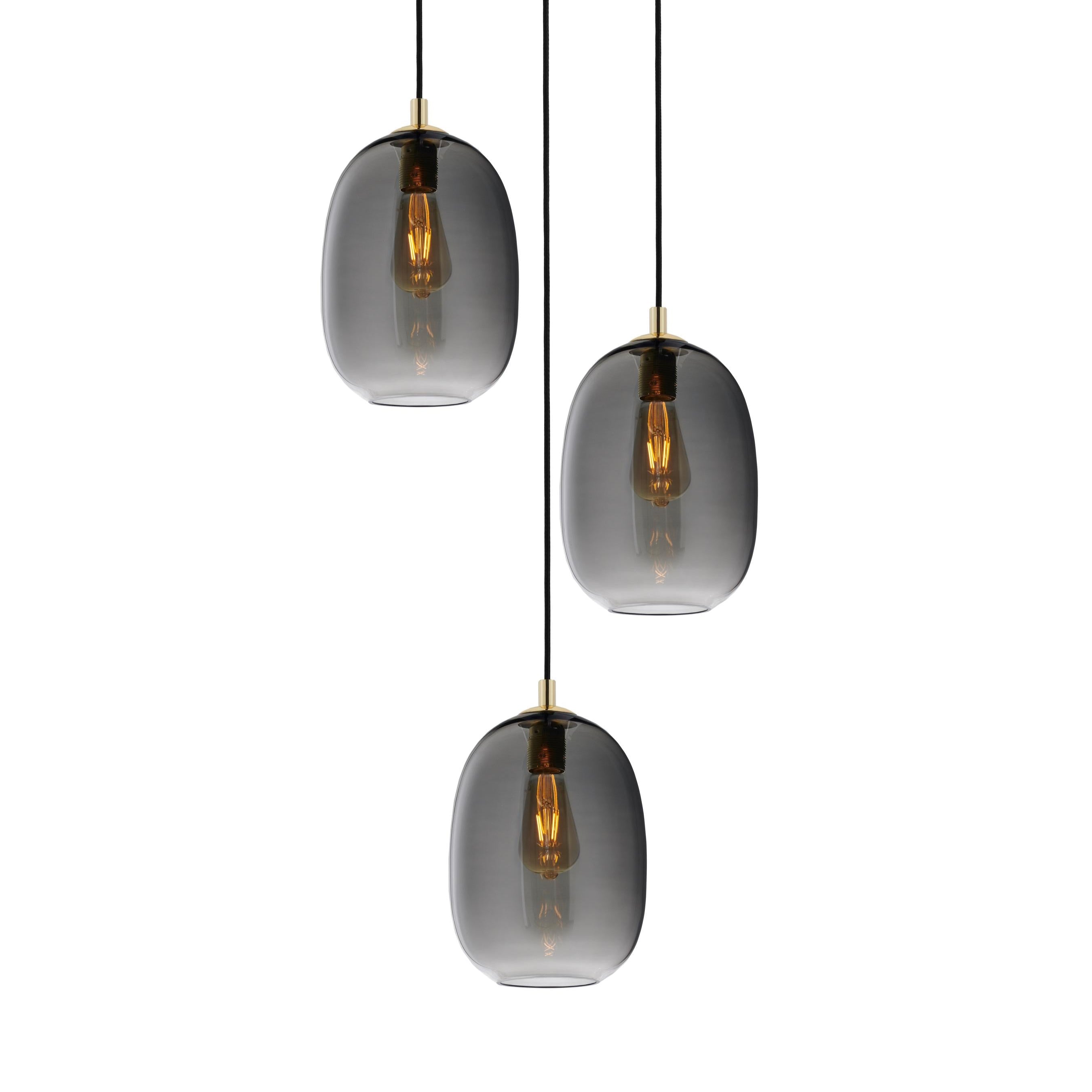 ONYX 3 Graphite Pendant Lamp