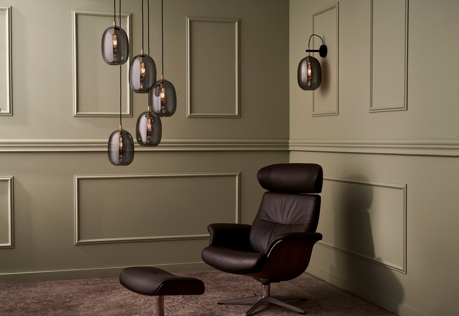 ONYX 5 Graphite Pendant Lamp