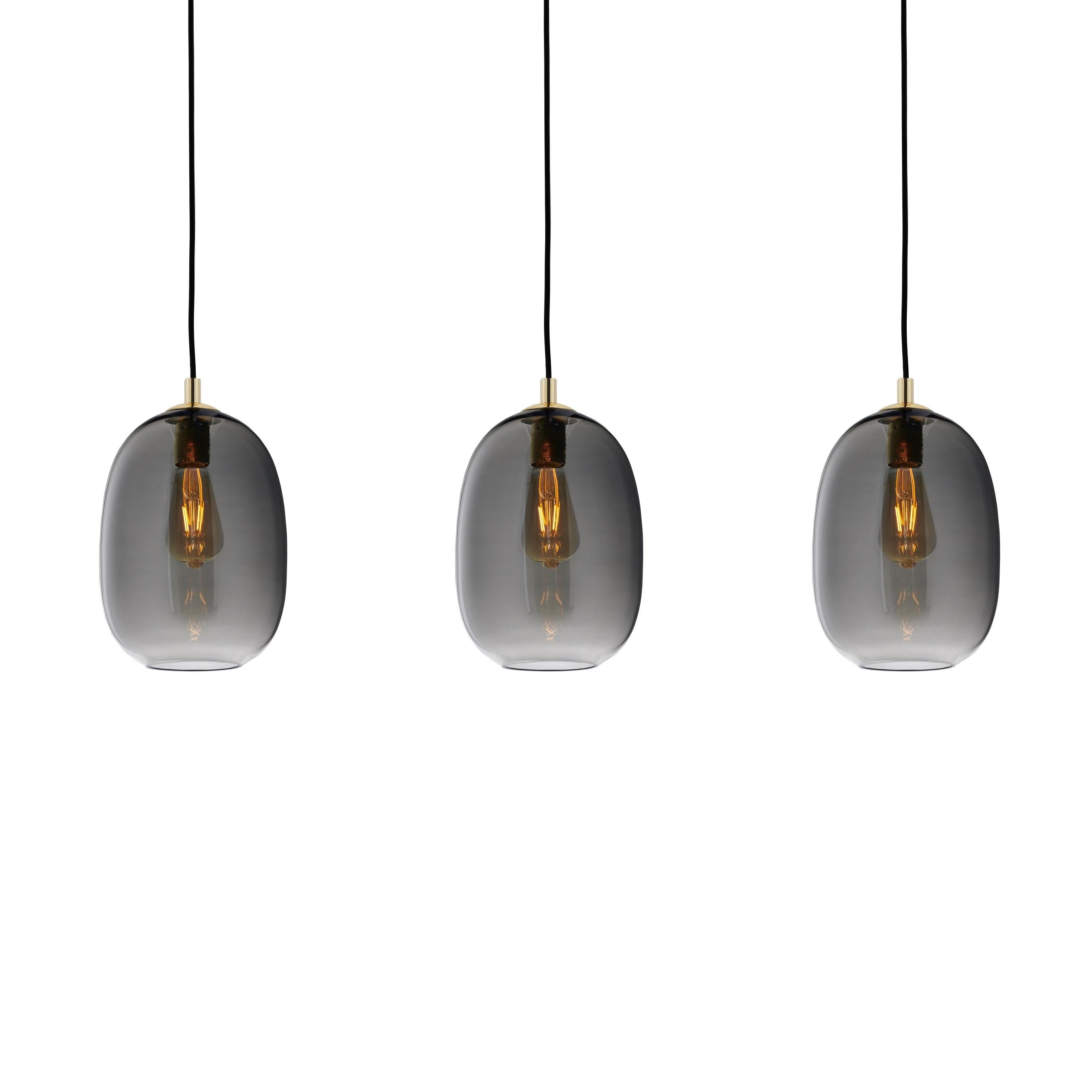 ONYX 3 Graphite Pendant Lamp on Rail