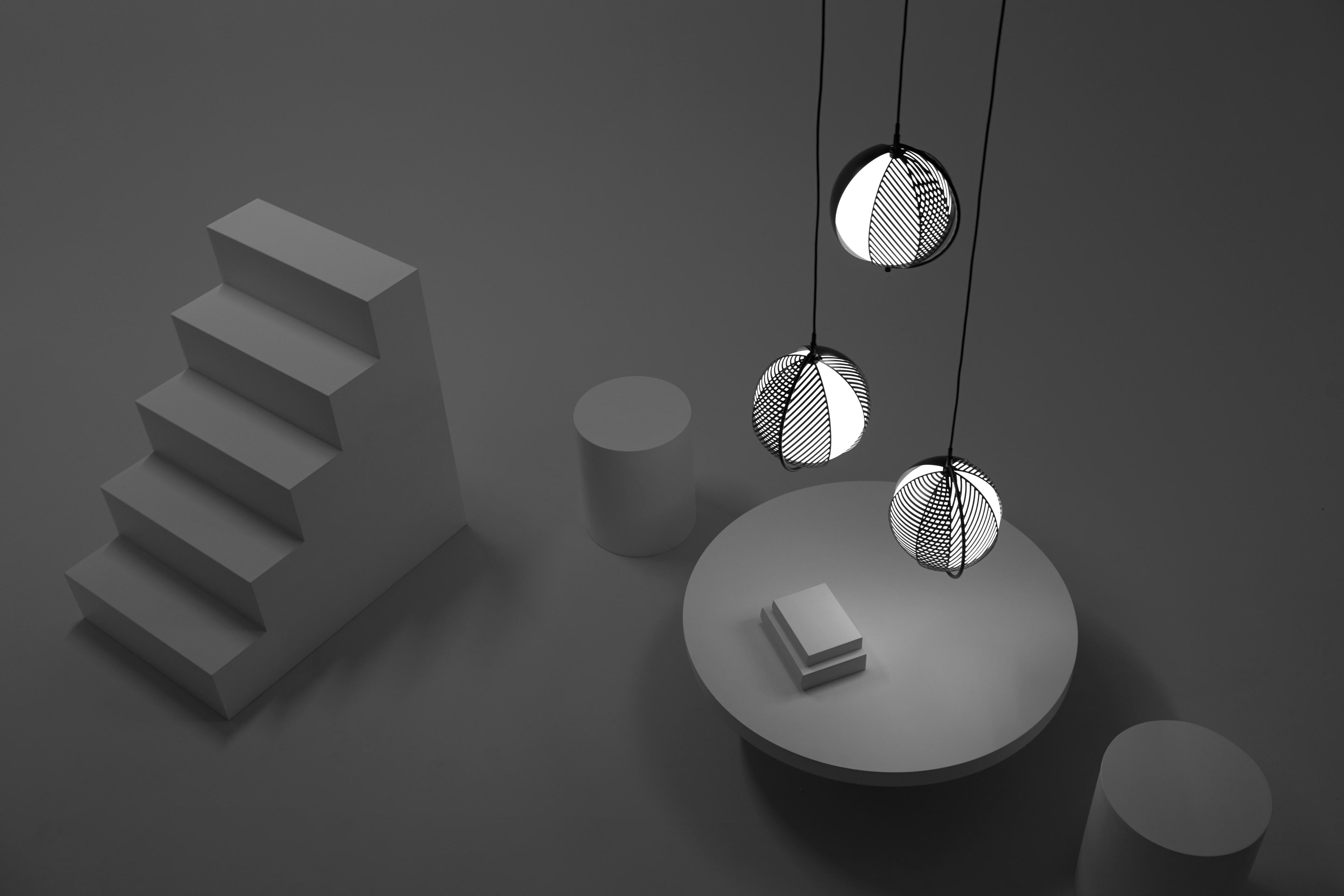 Lustr MONDO TRIPLETTE černý