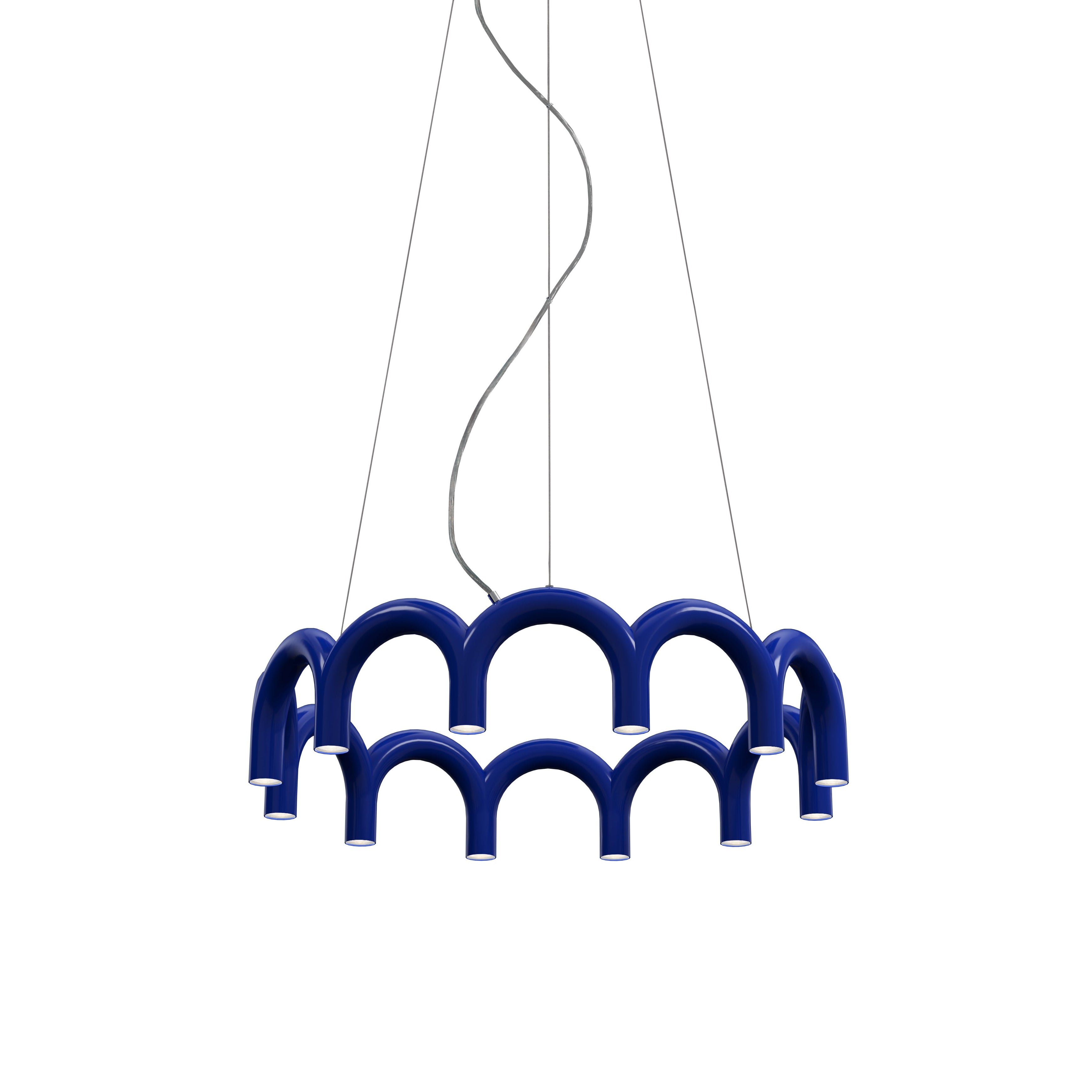 Závěsná lampa ARCH CIRCLE modrá
