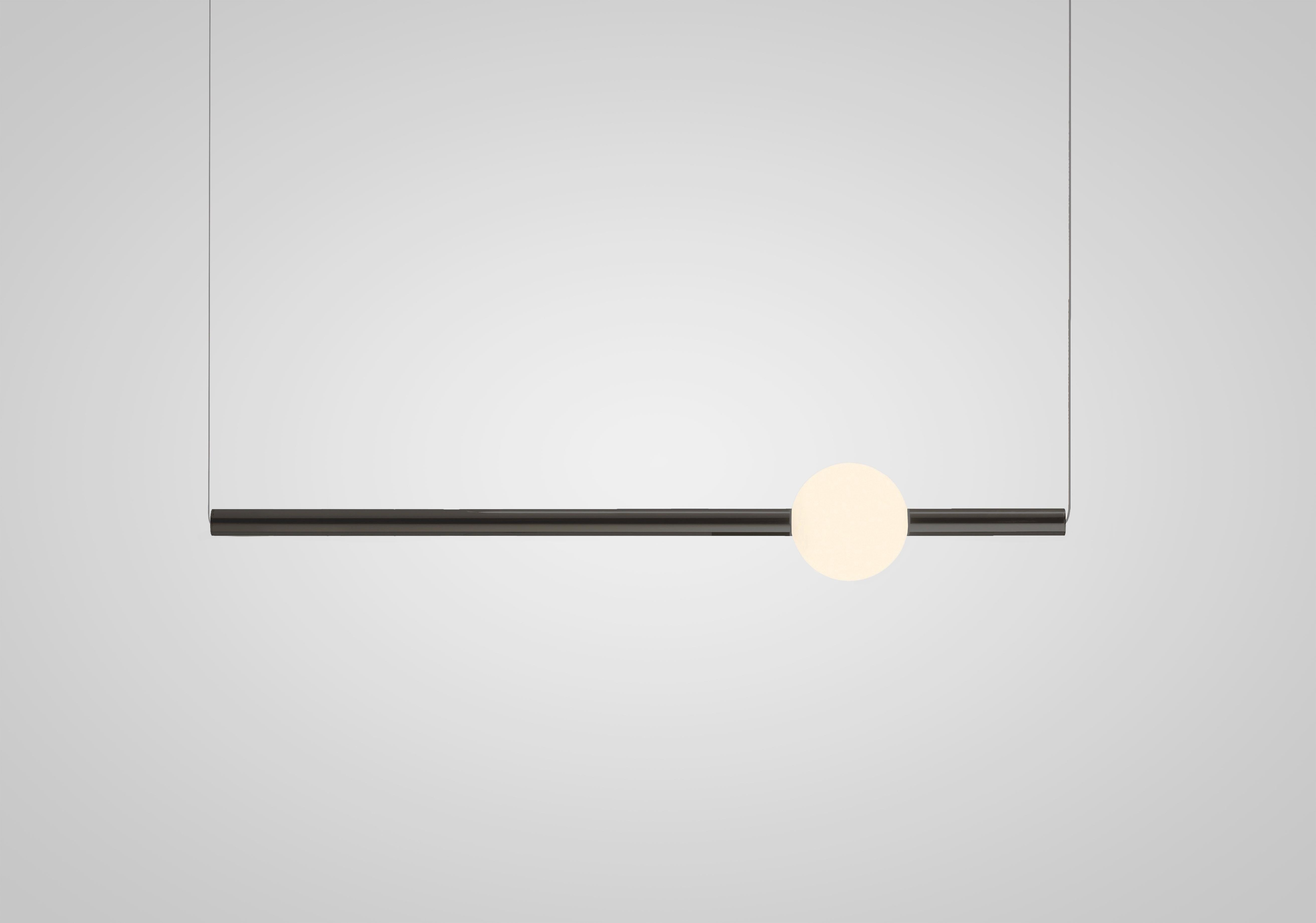 Lampa visící ORION GLOBE leštěný gunmetal