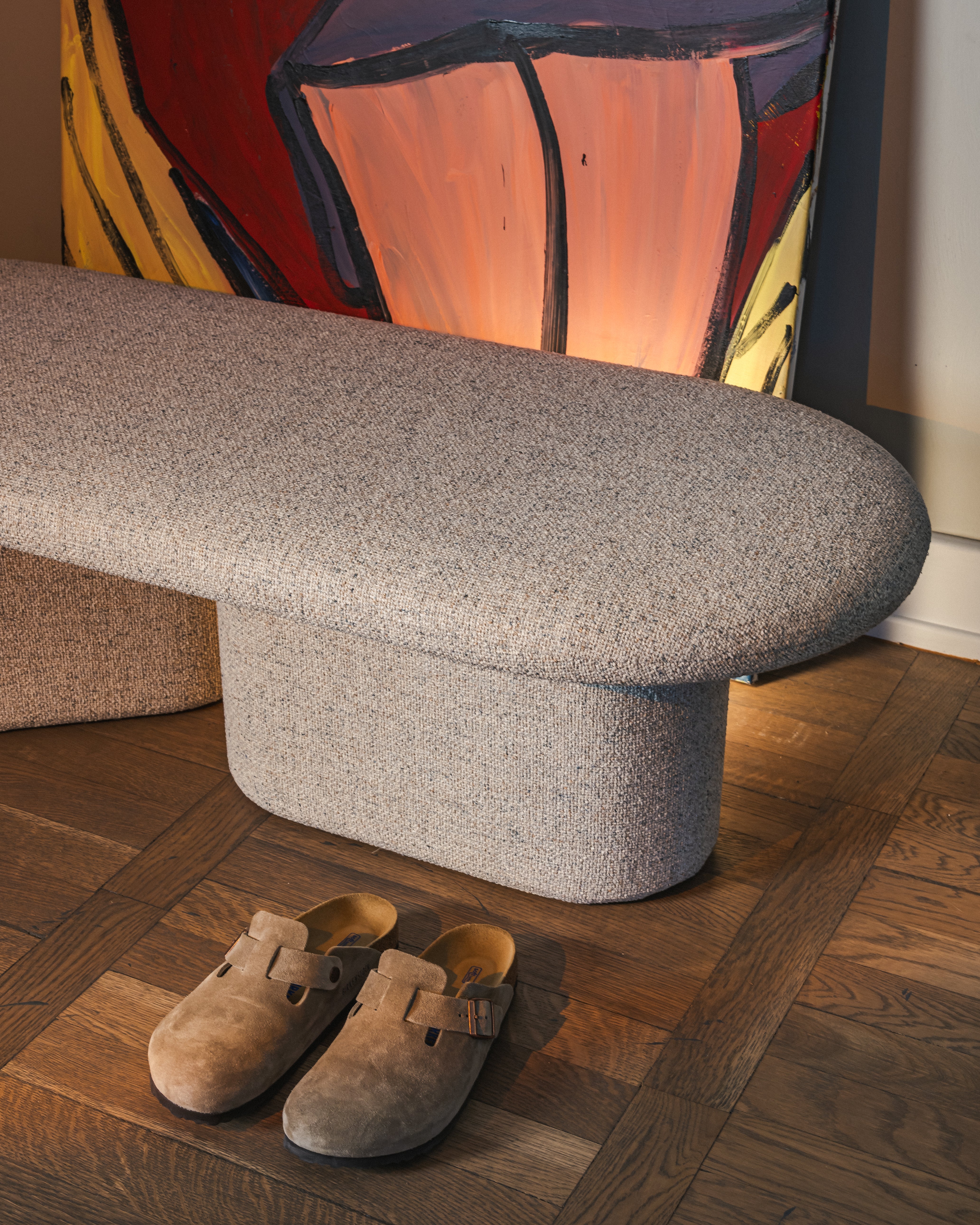 Lavička OVO béžová