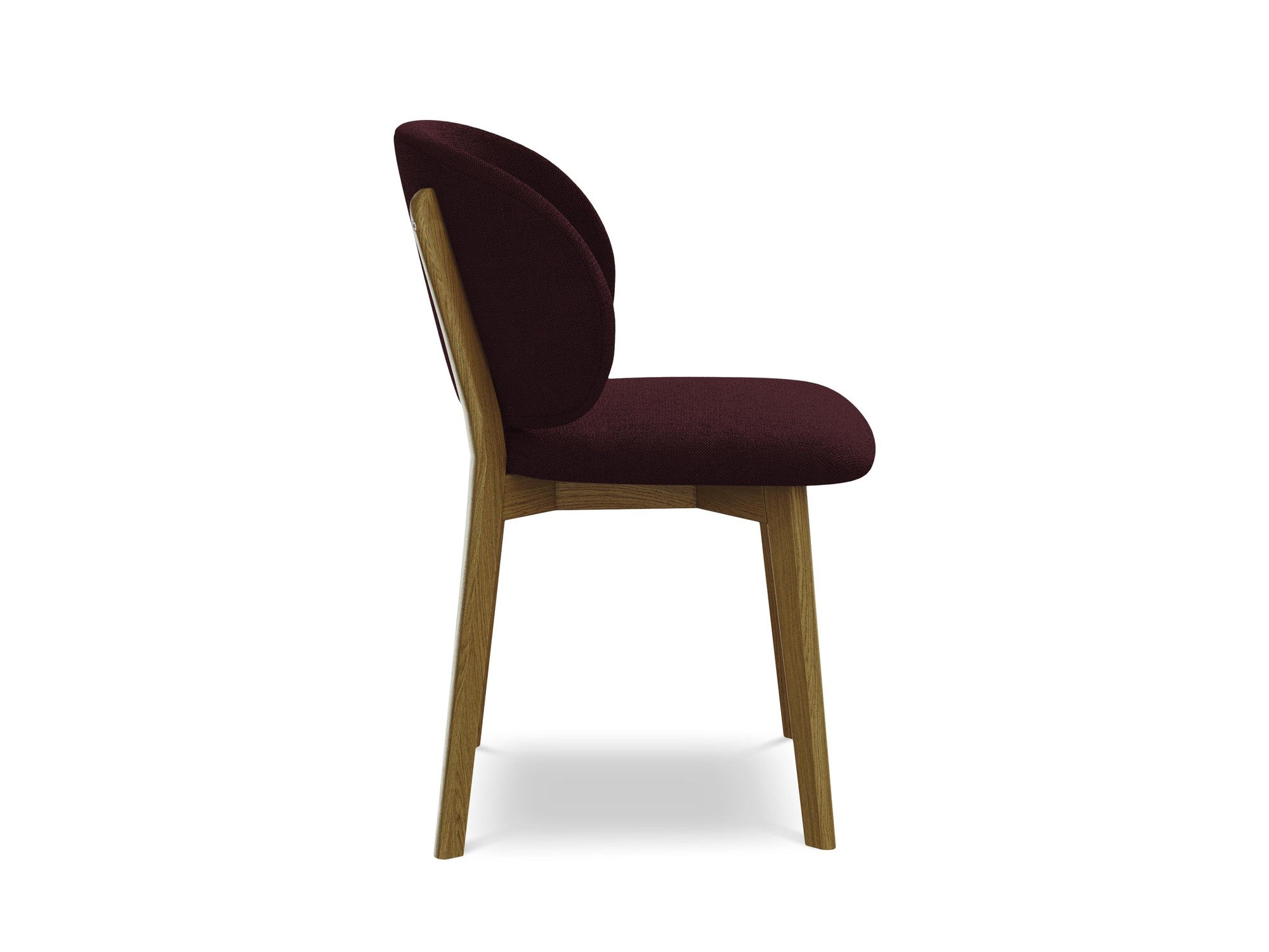 PAHOA Chair in Burgundy with Beech Base
