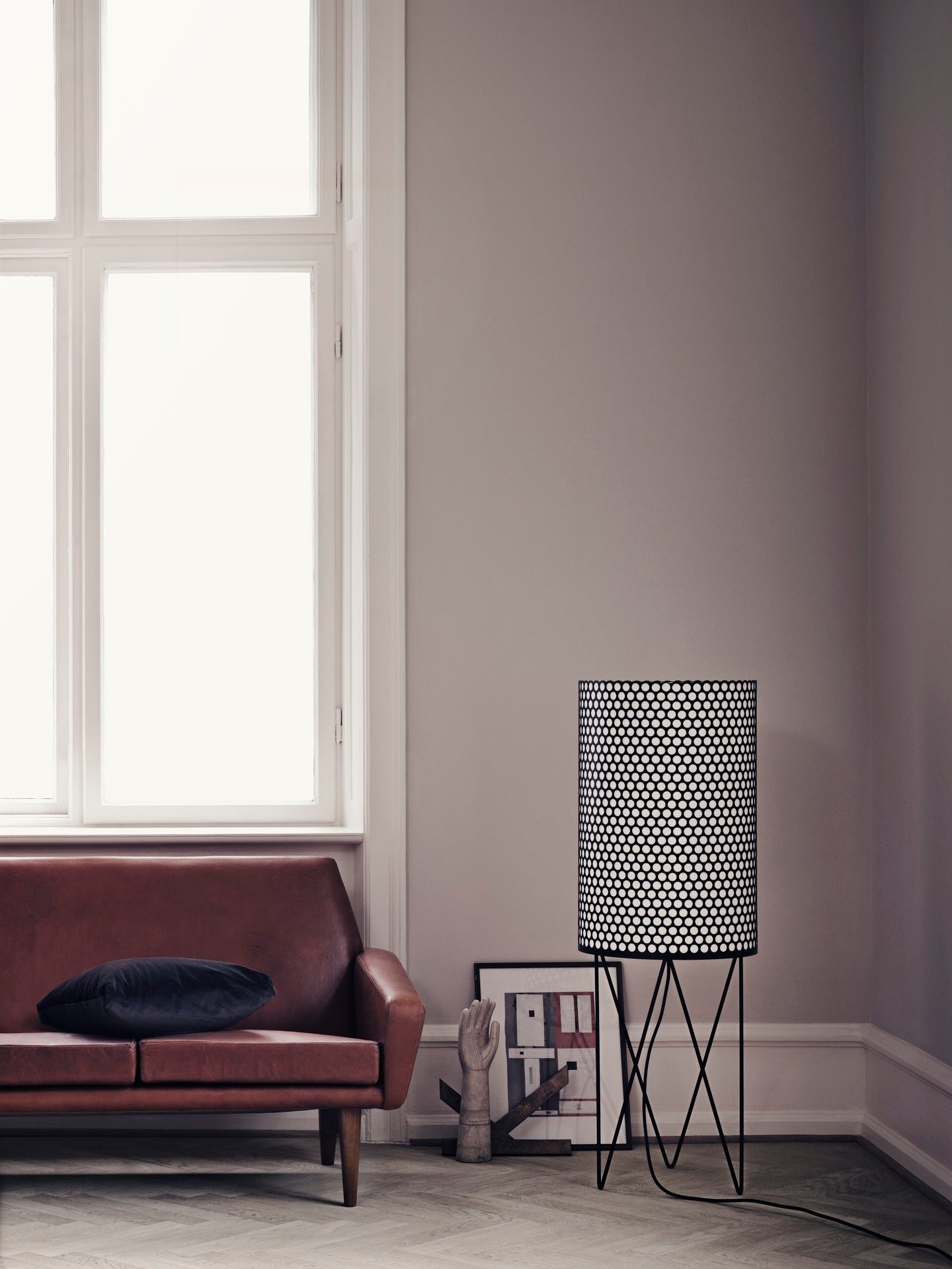 Stojací lampa PD2 bílá