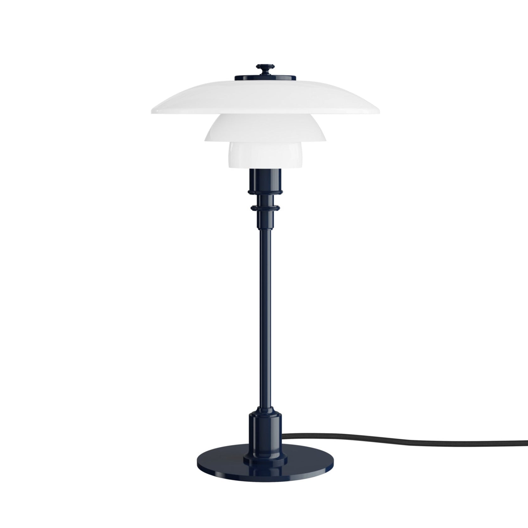 Lampa stolní PH 2/1 bílá s modrou základnou