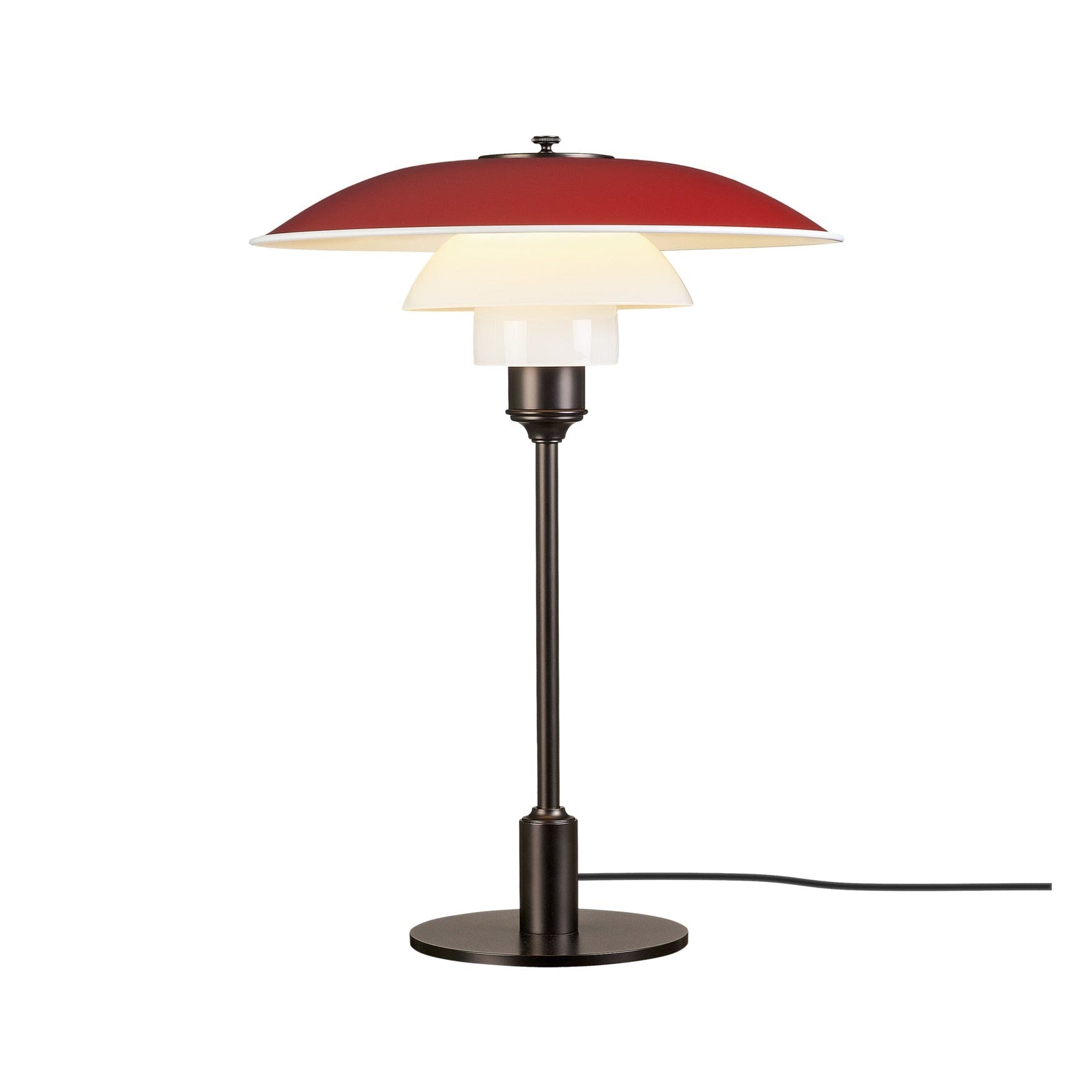 PH 3½-2½ red table lamp