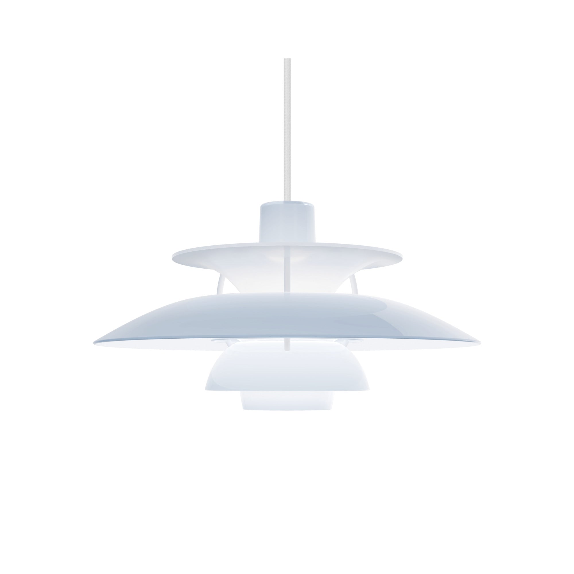 Lampa wisząca PH 5 OPAL błękitny – Louis Poulsen