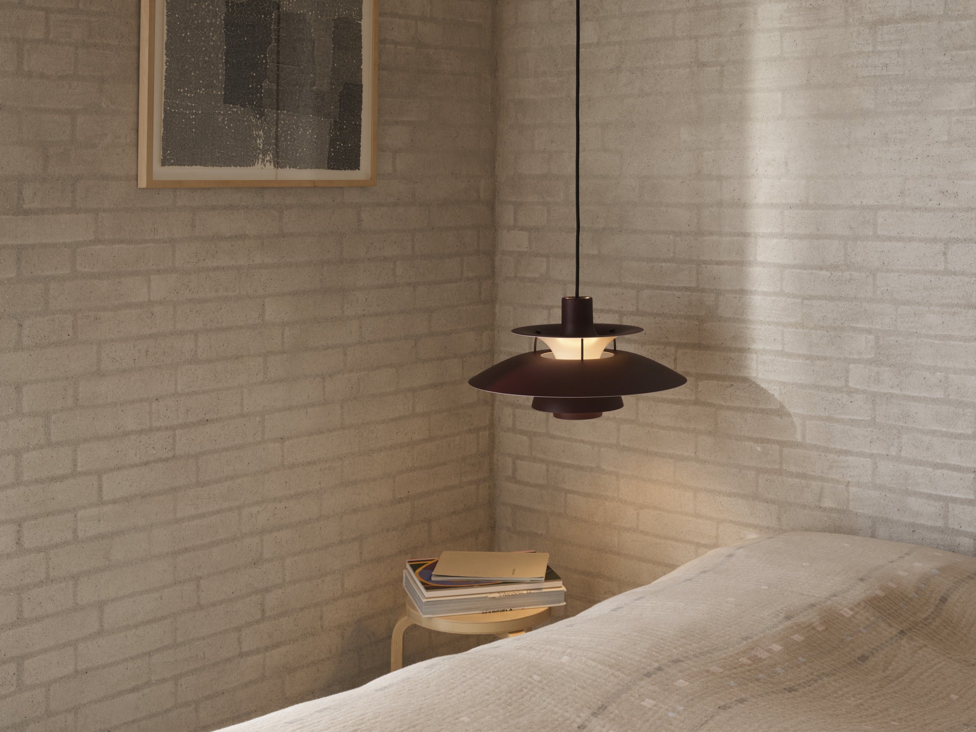 PH 5 Pendant Lamp Monochromatic Burgundy