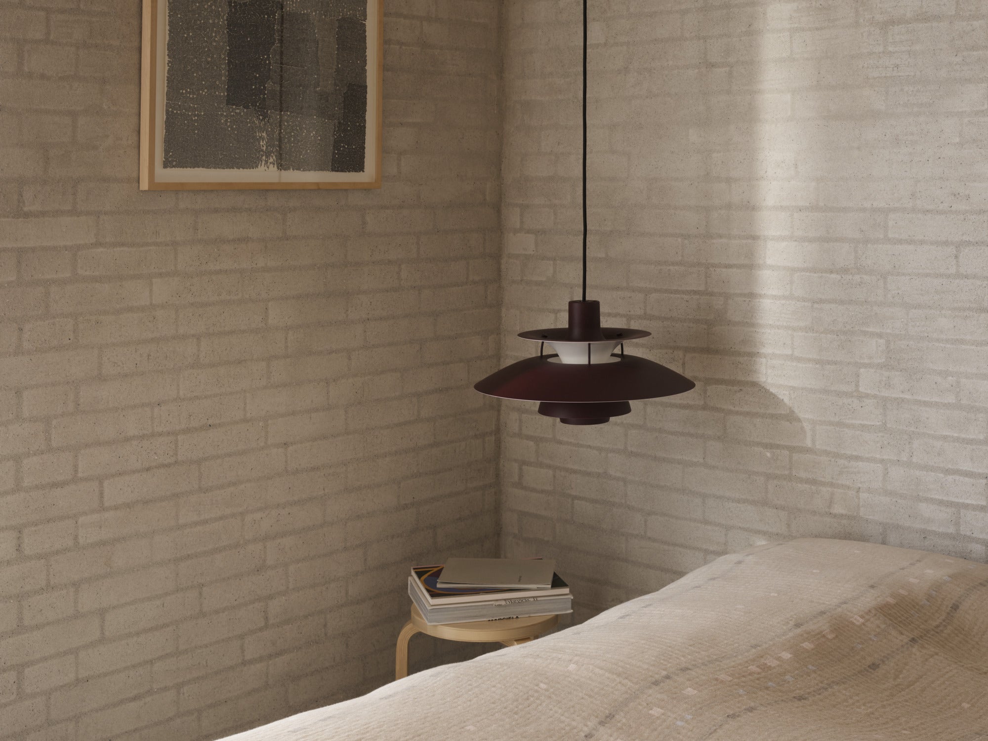 PH 5 Pendant Lamp Monochromatic Burgundy
