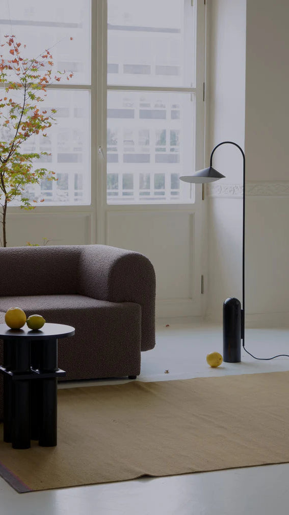 Pohovka 3-místná TORI hnědý bouclé