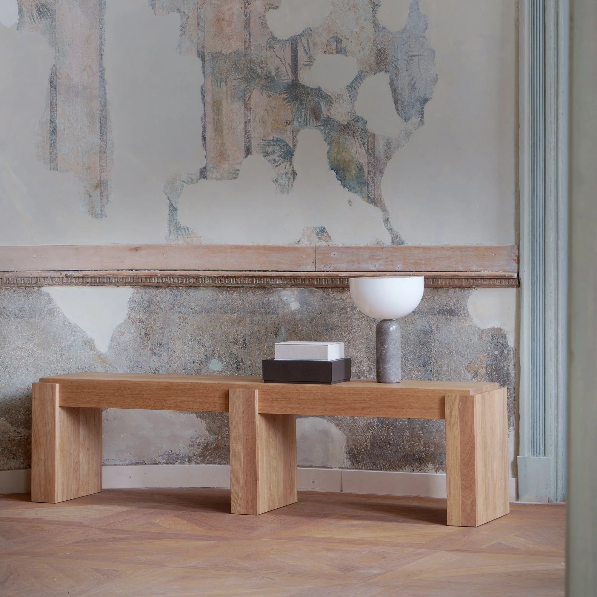 Lavice PURA tmavé dubové dřevo